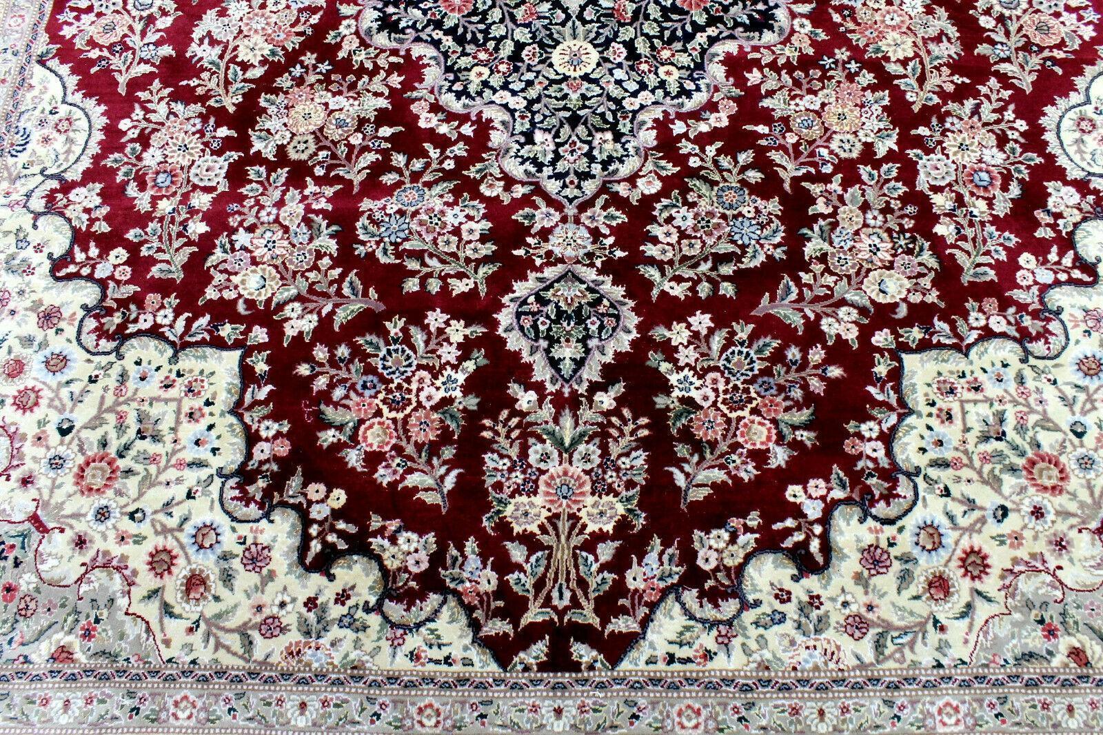 Exquisite Mint Hand-Knotted Peshawar Oriental Wool Rug – 9' x 12' - Image 11