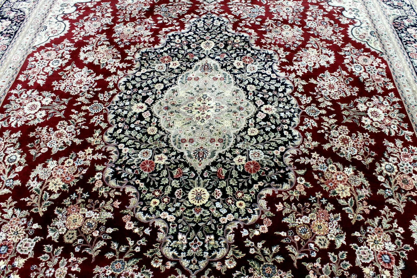 Exquisite Mint Hand-Knotted Peshawar Oriental Wool Rug – 9' x 12' - Image 8