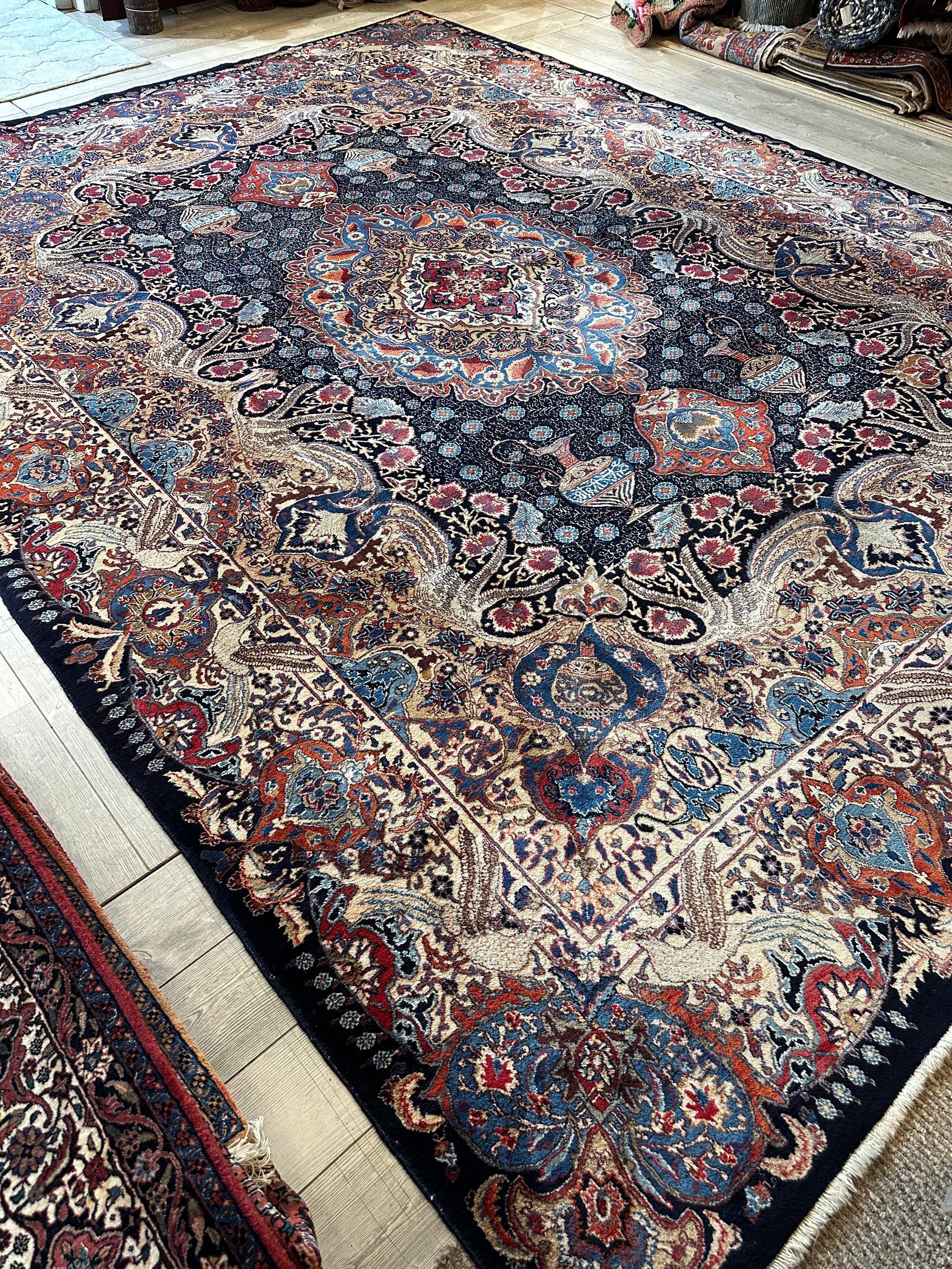 Exquisite Persian Kashmar Rug 9’11” x 13’3” - Image 9