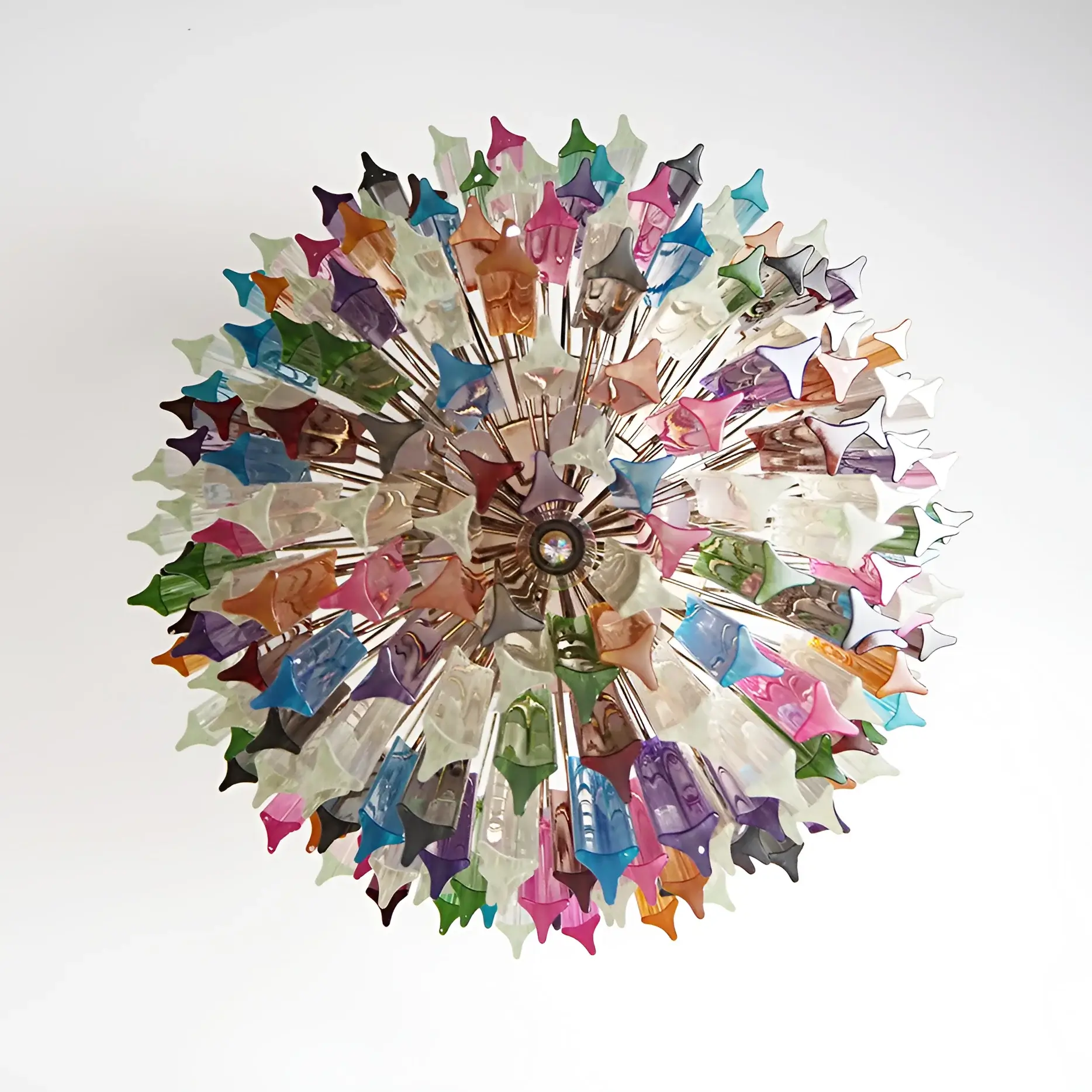 Fantastic Murano Prisms Multicolor Chandelier - Image 10