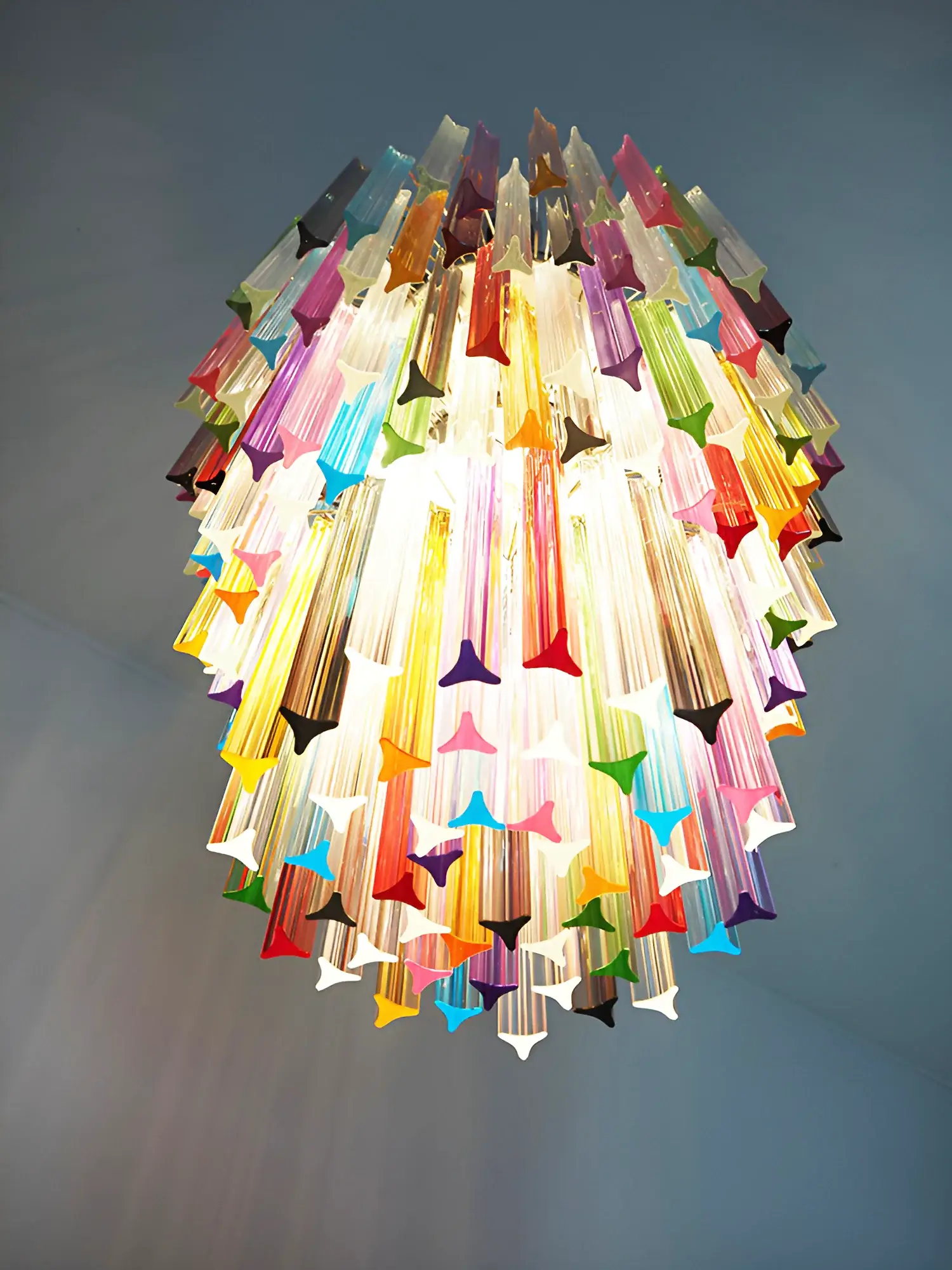Fantastic Murano Prisms Multicolor Chandelier - Image 12