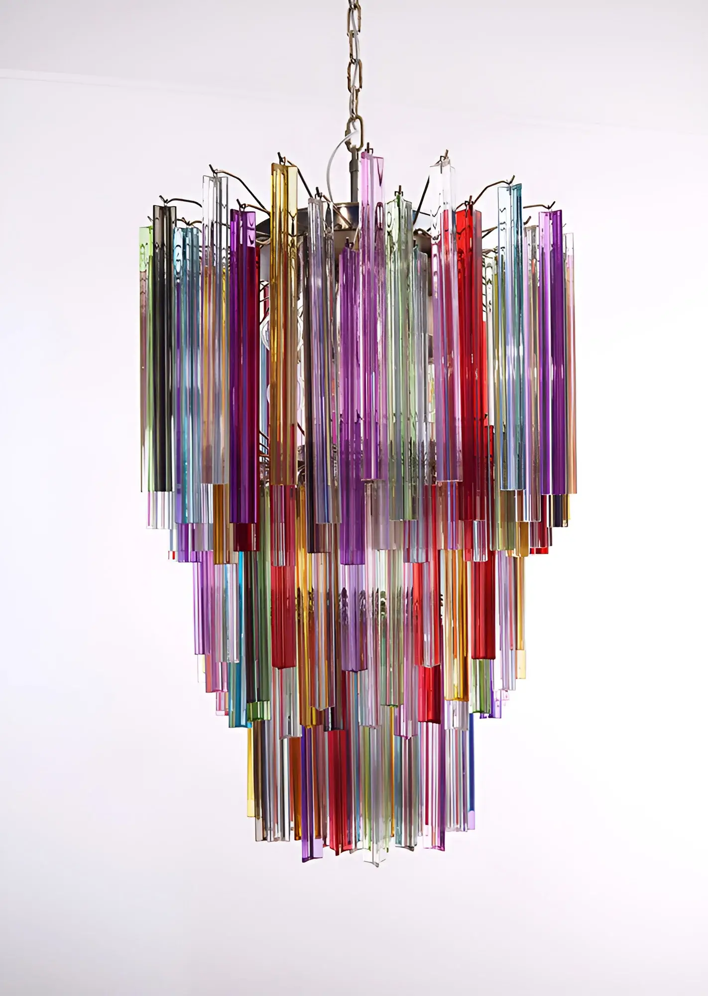 Fantastic Murano Prisms Multicolor Chandelier - Image 14