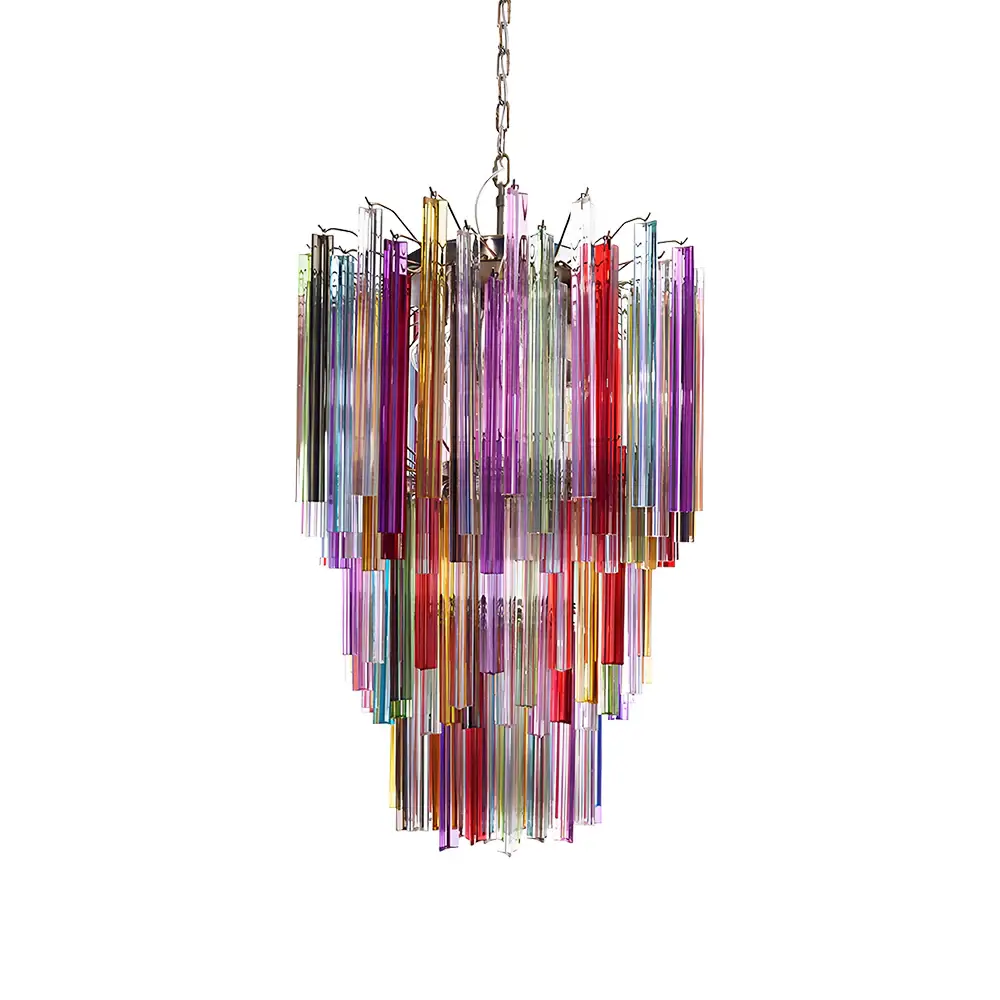 Fantastic Murano Prisms Multicolor Chandelier - Image 19