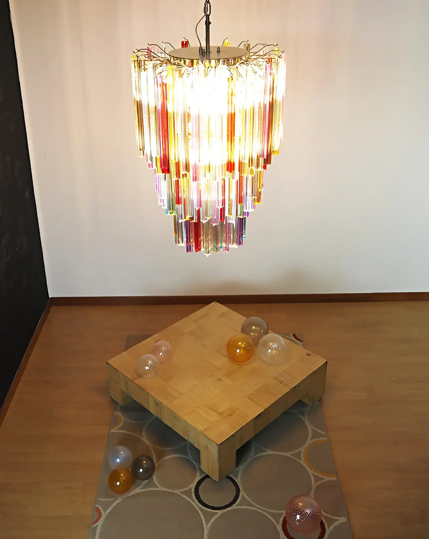 Fantastic Murano Prisms Multicolor Chandelier - Image 5