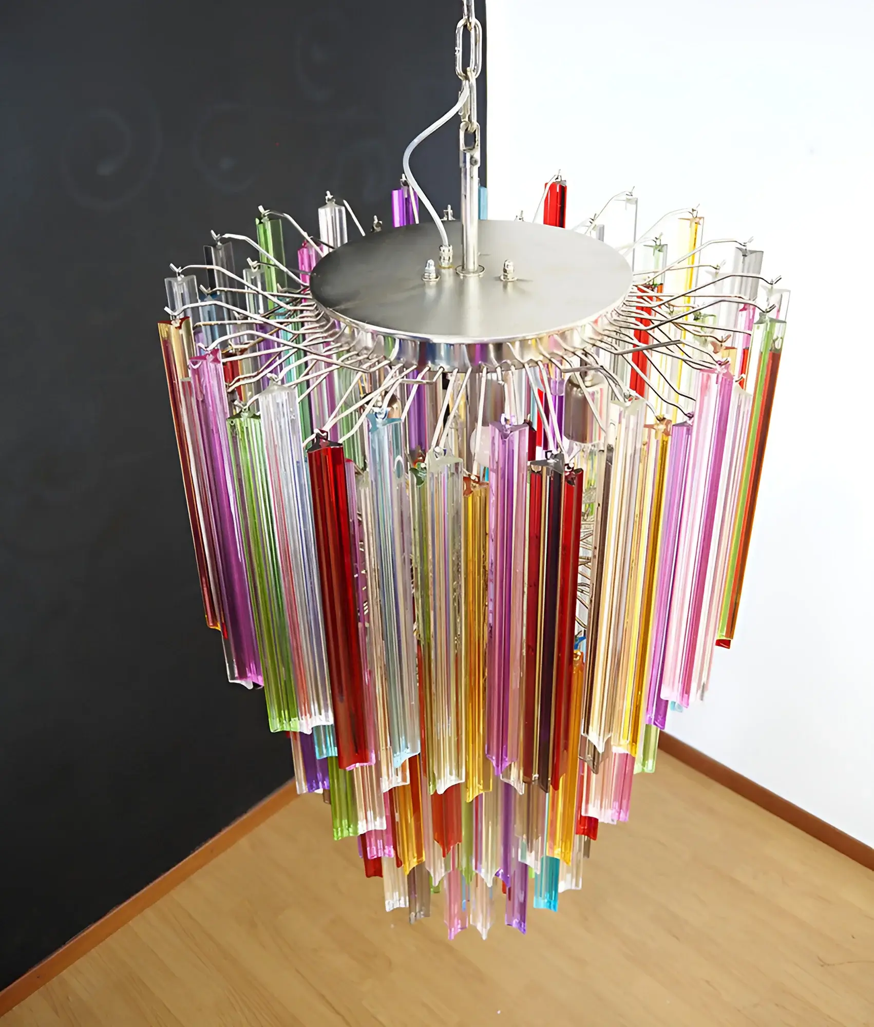 Fantastic Murano Prisms Multicolor Chandelier - Image 6