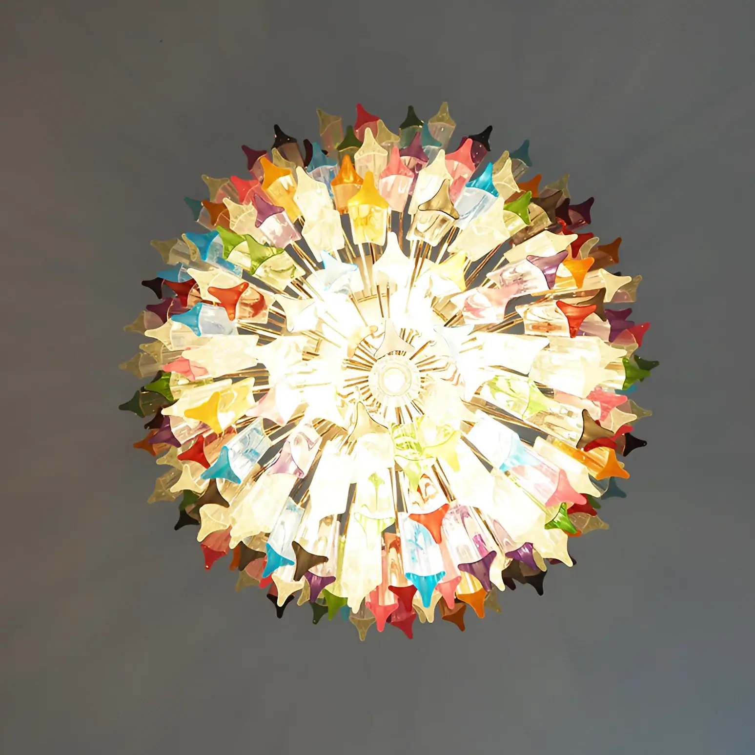 Fantastic Murano Prisms Multicolor Chandelier - Image 9