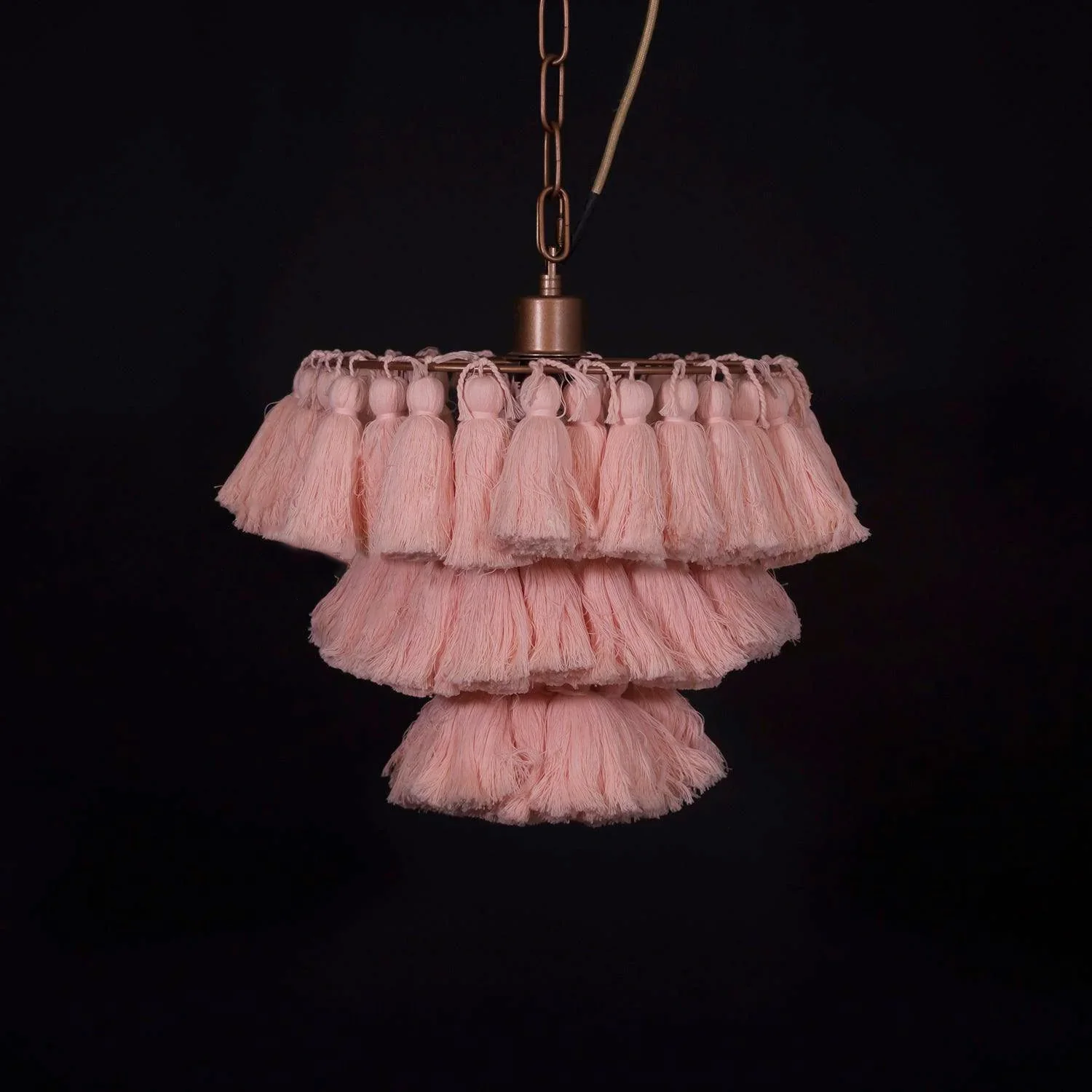 Fela Fabric Tassel Chandelier - Image 27