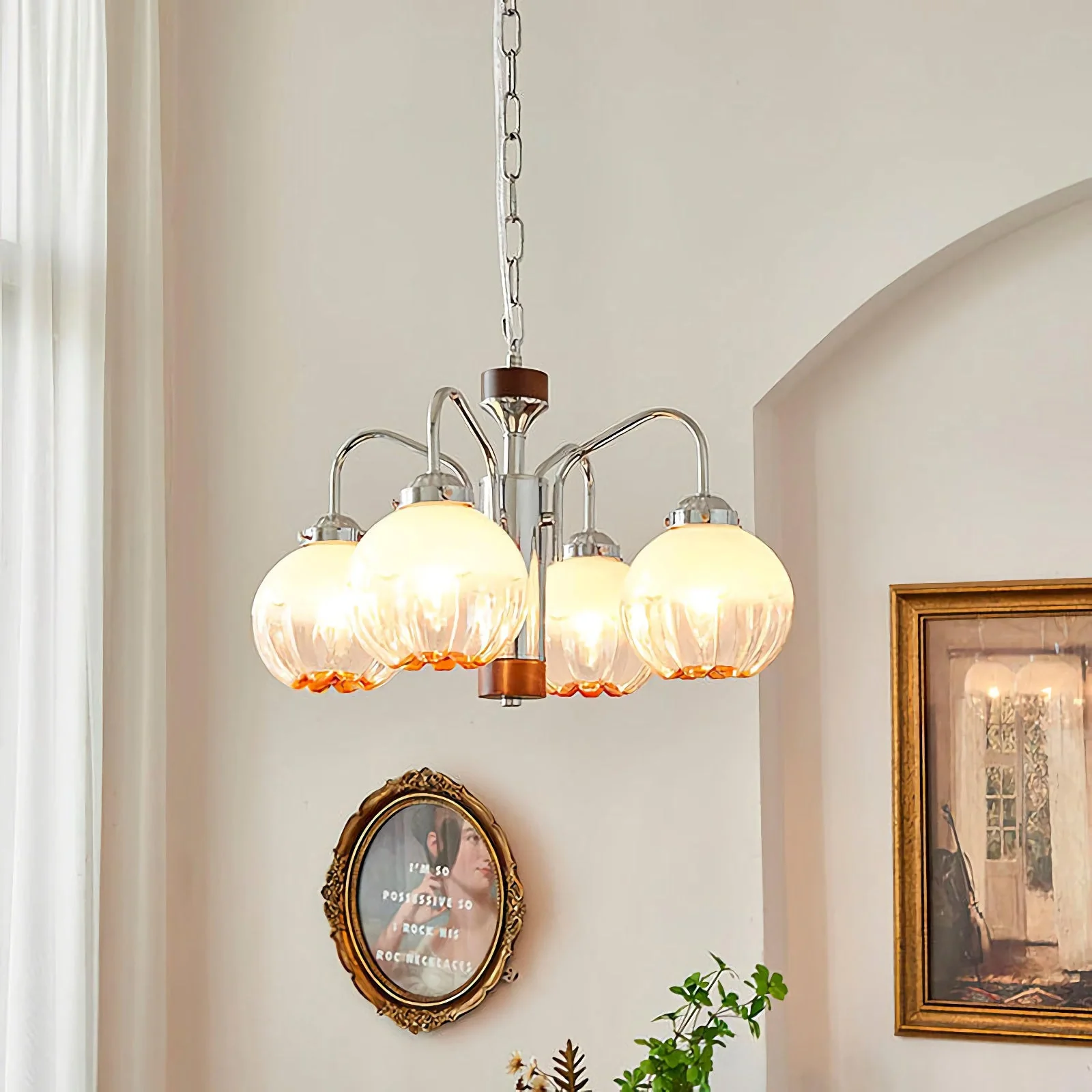 Flower Bud Glass Chandelier - Image 20
