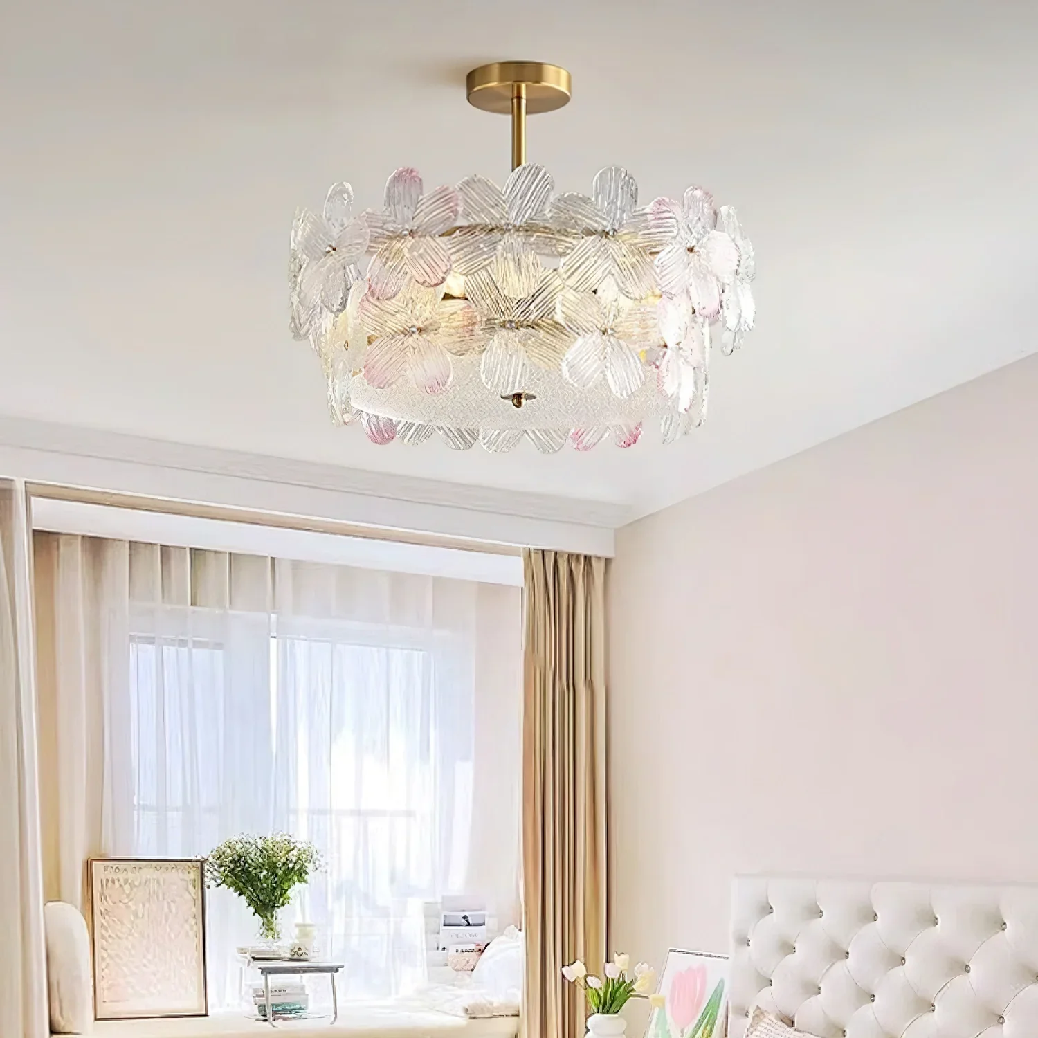 Flower Cluster Frosted Glass Ceiling Lamp - Image 5