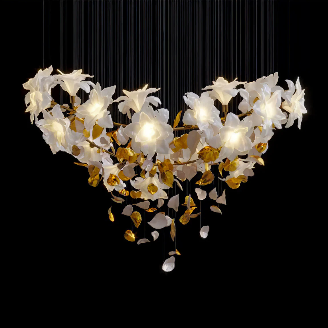 Flying Flowers Fluttering Chandelier - Image 28
