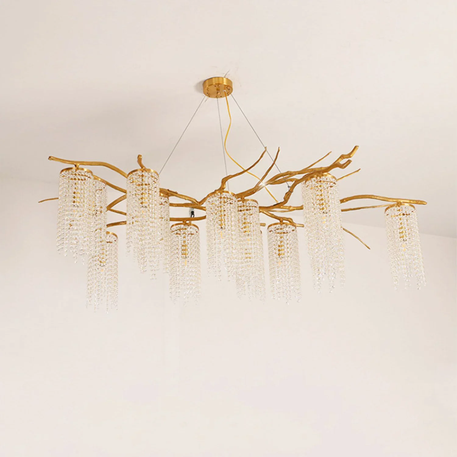 Forest Dawn Brass Chandelier - Image 10