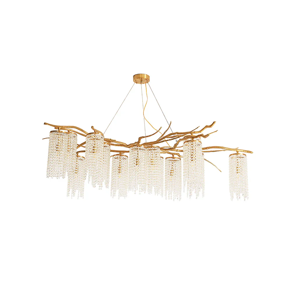 Forest Dawn Brass Chandelier - Image 13