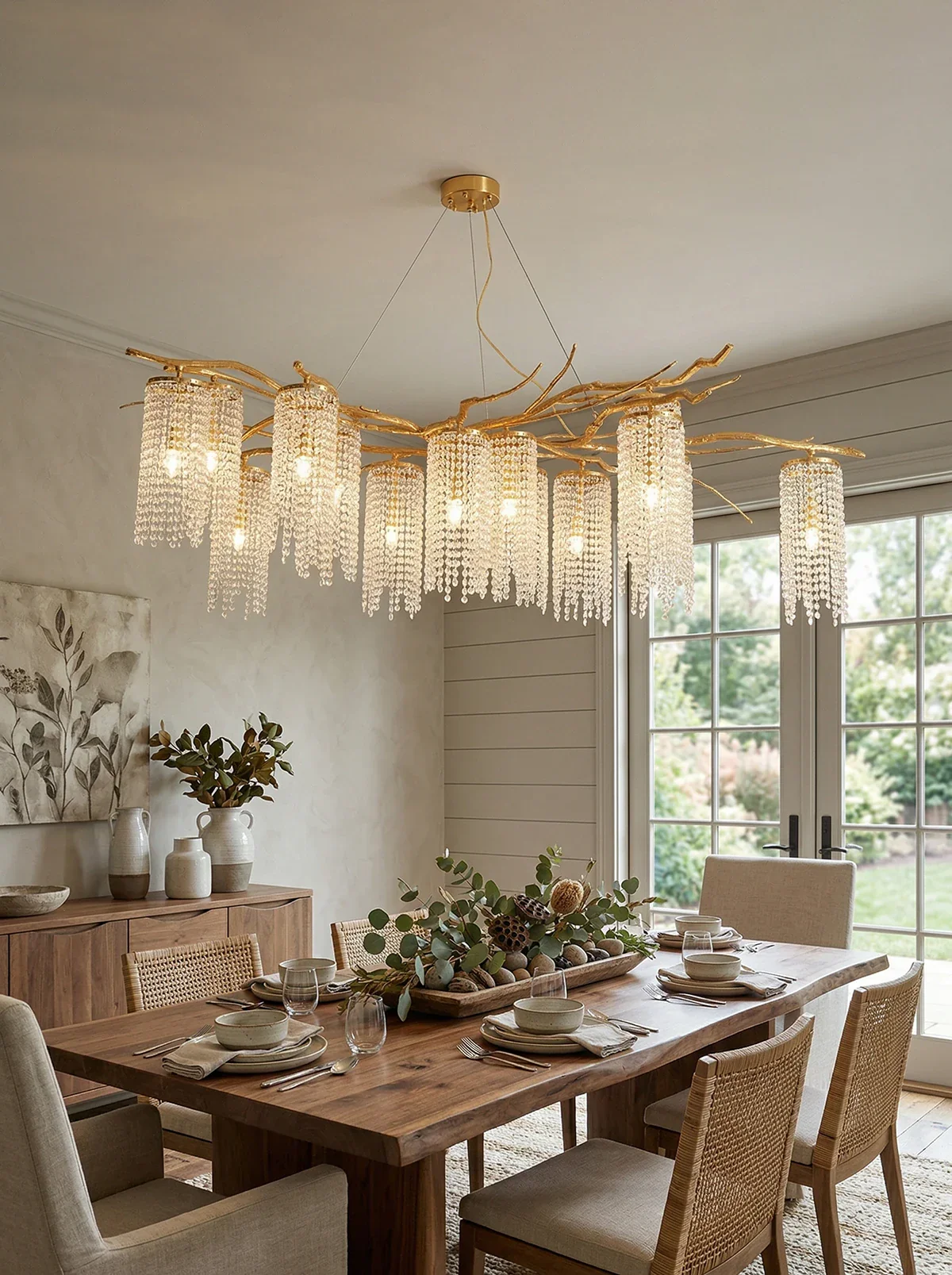 Forest Dawn Brass Chandelier - Image 2