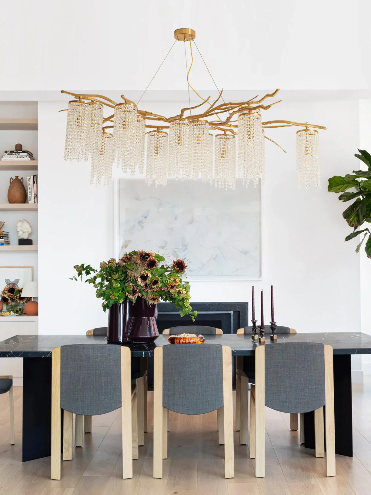 Forest Dawn Brass Chandelier - Image 4