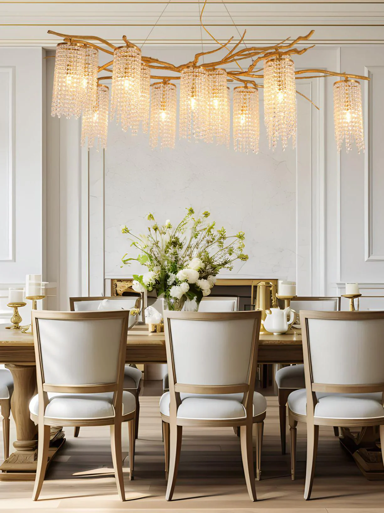 Forest Dawn Brass Chandelier - Image 5