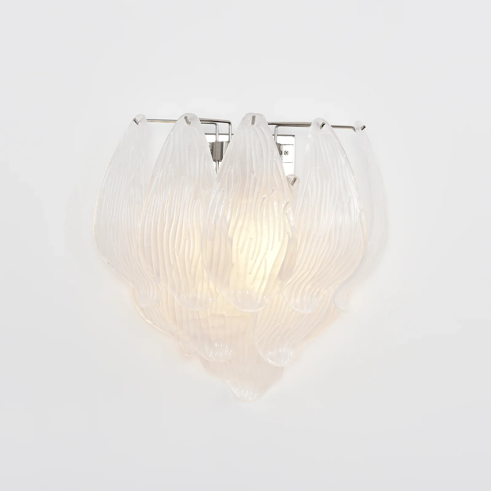 Frosted Petal Glass Wall Light - Image 14