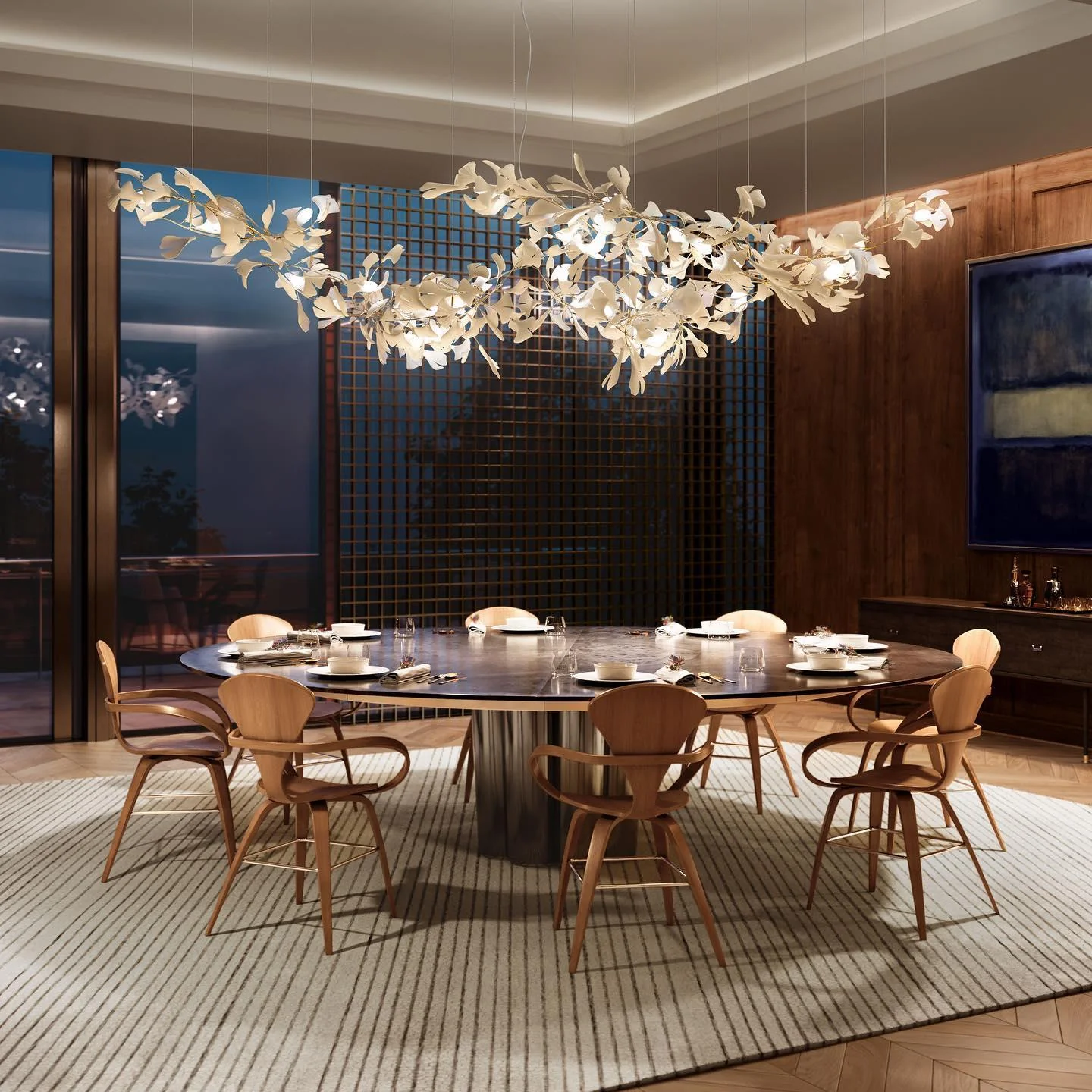 Gingko Ceramic Chandelier A - Image 28