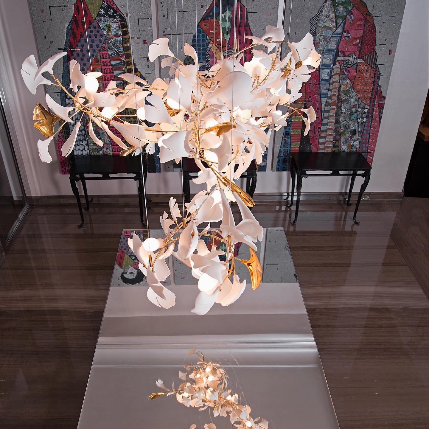 Gingko Ceramic Chandelier A - Image 49