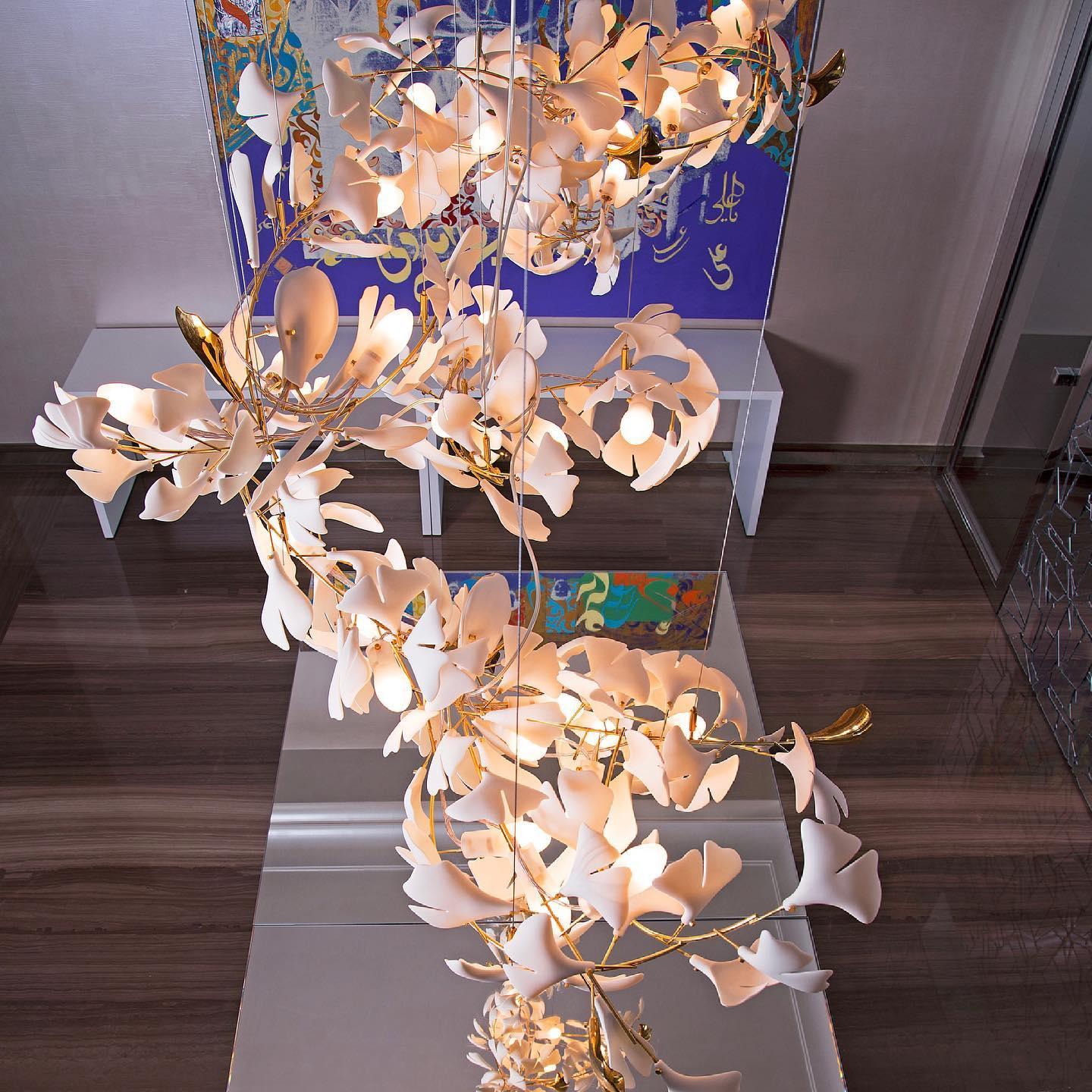 Gingko Ceramic Chandelier A - Image 51