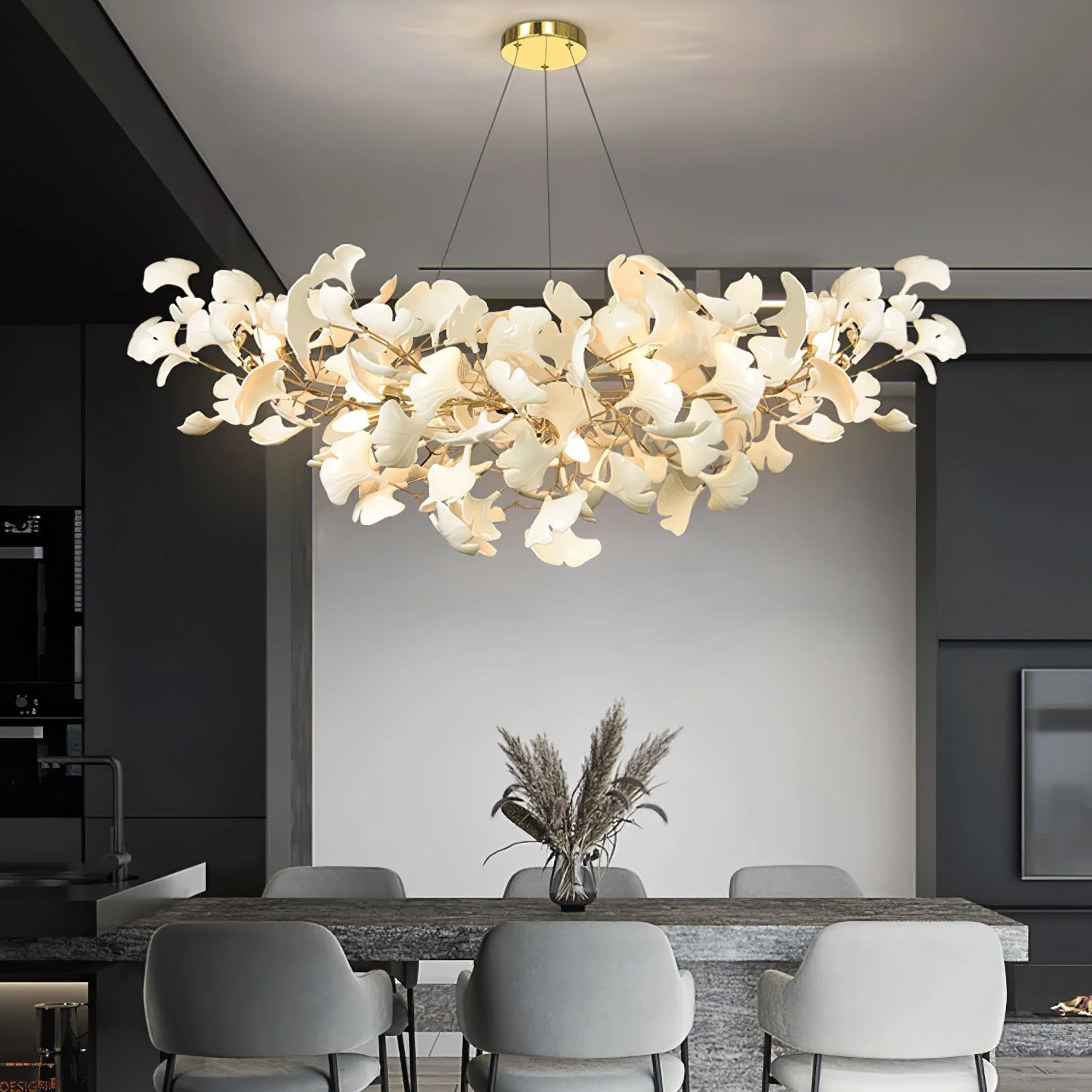 Gingko Ceramic Chandelier B - Image 10