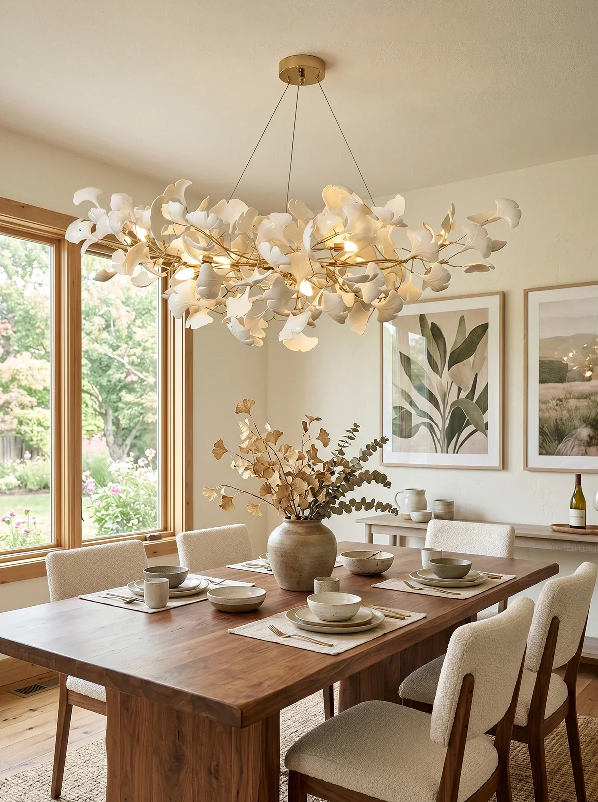 Gingko Ceramic Chandelier B - Image 3