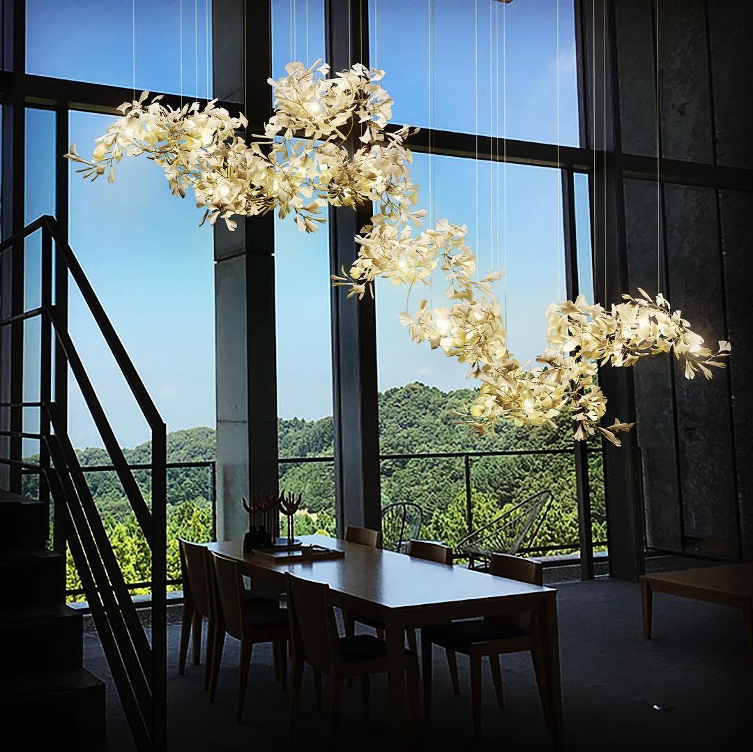 Gingko Ceramic Chandelier C - Image 11