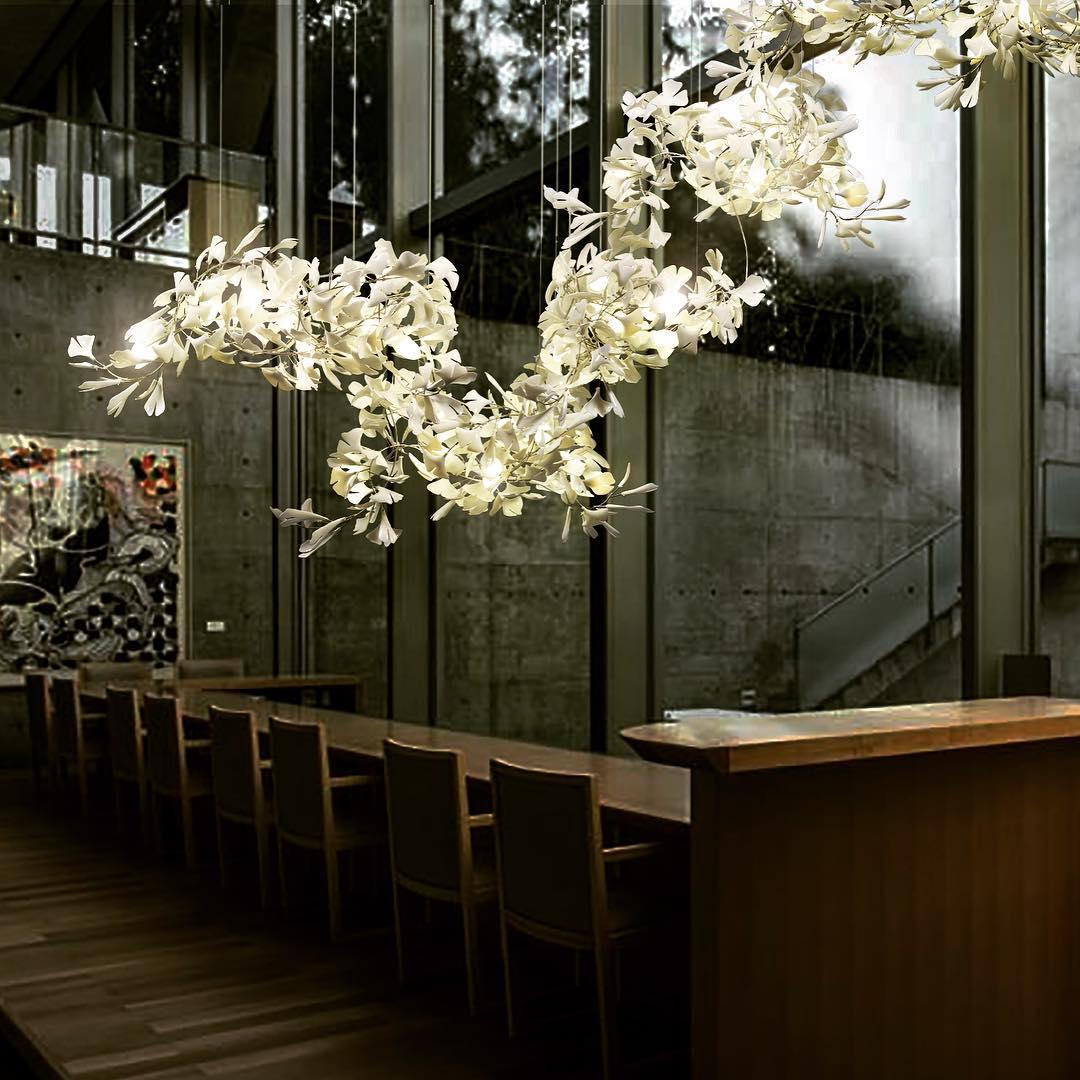 Gingko Ceramic Chandelier C - Image 12