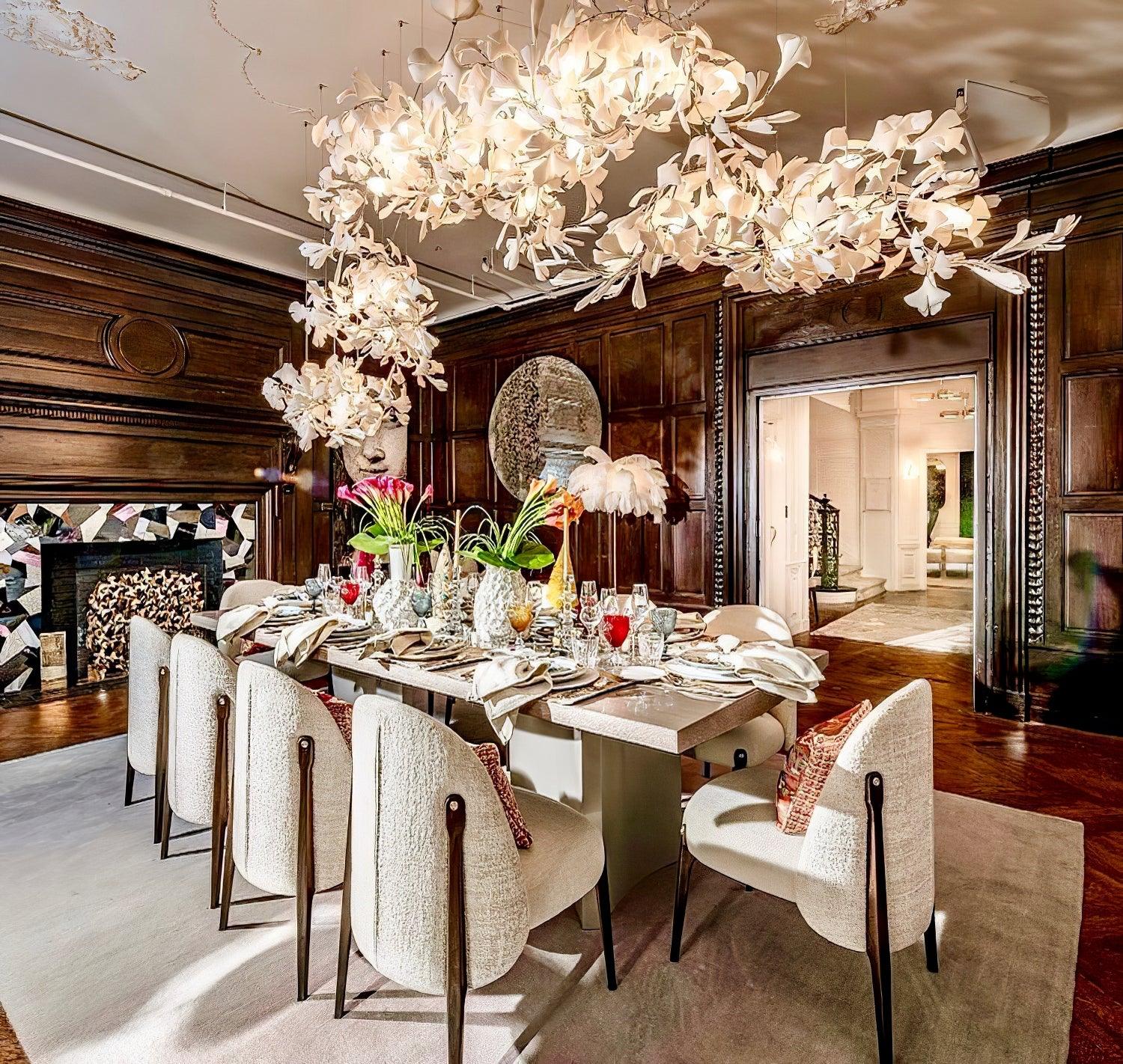 Gingko Ceramic Chandelier C - Image 17