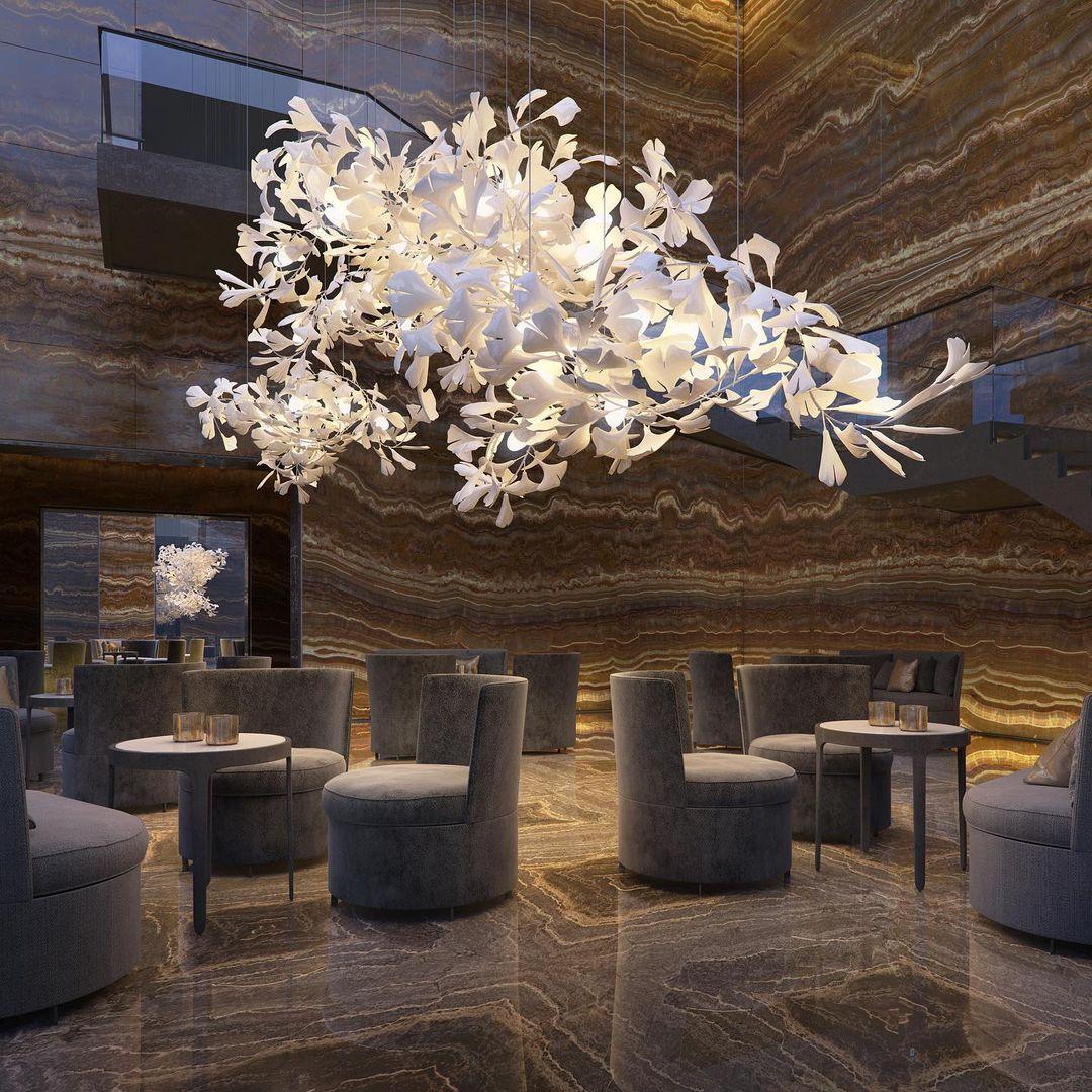Gingko Ceramic Chandelier C - Image 20
