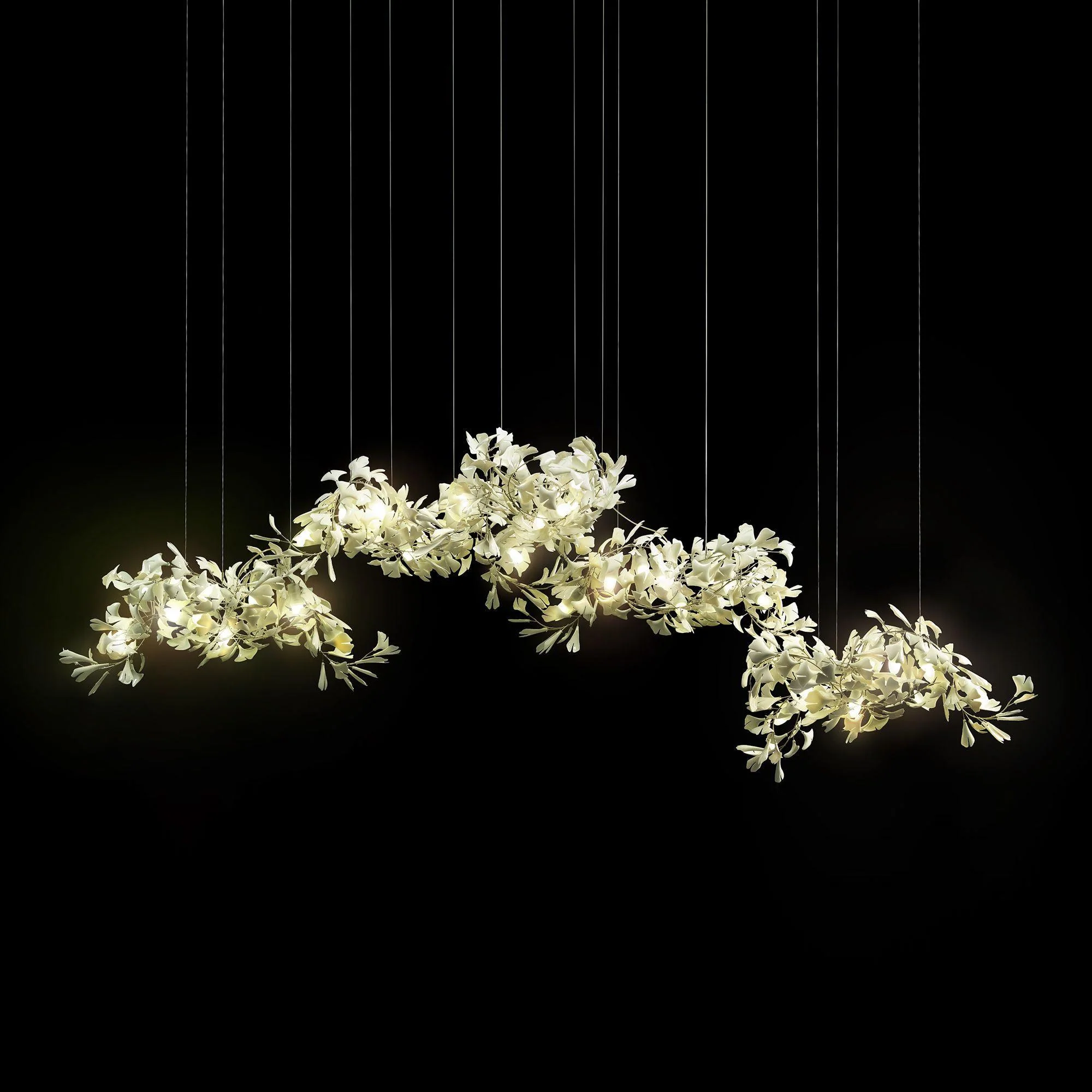 Gingko Ceramic Chandelier C - Image 28