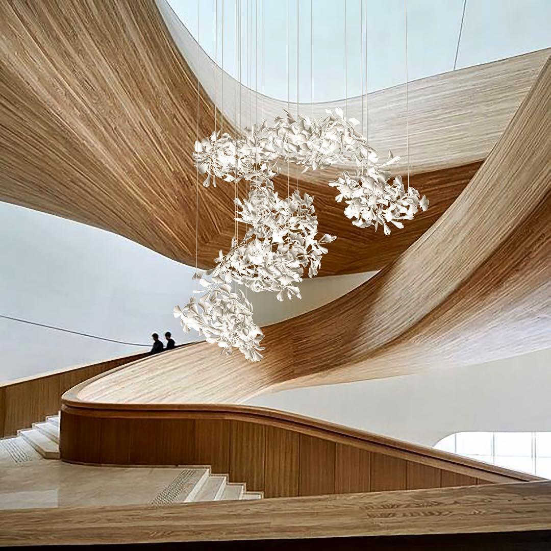 Gingko Ceramic Chandelier C - Image 5