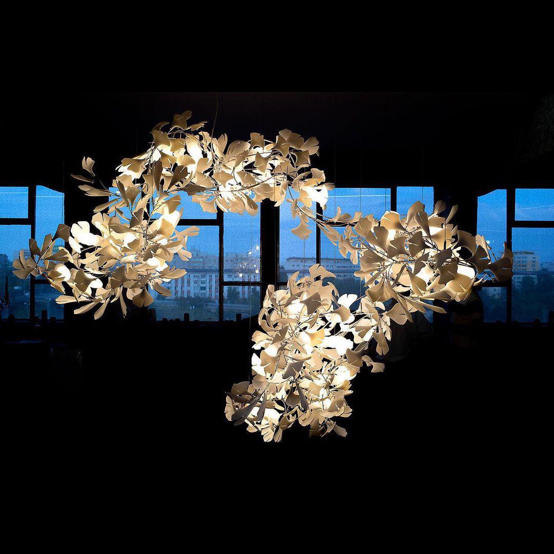Gingko Ceramic Chandelier C - Image 9
