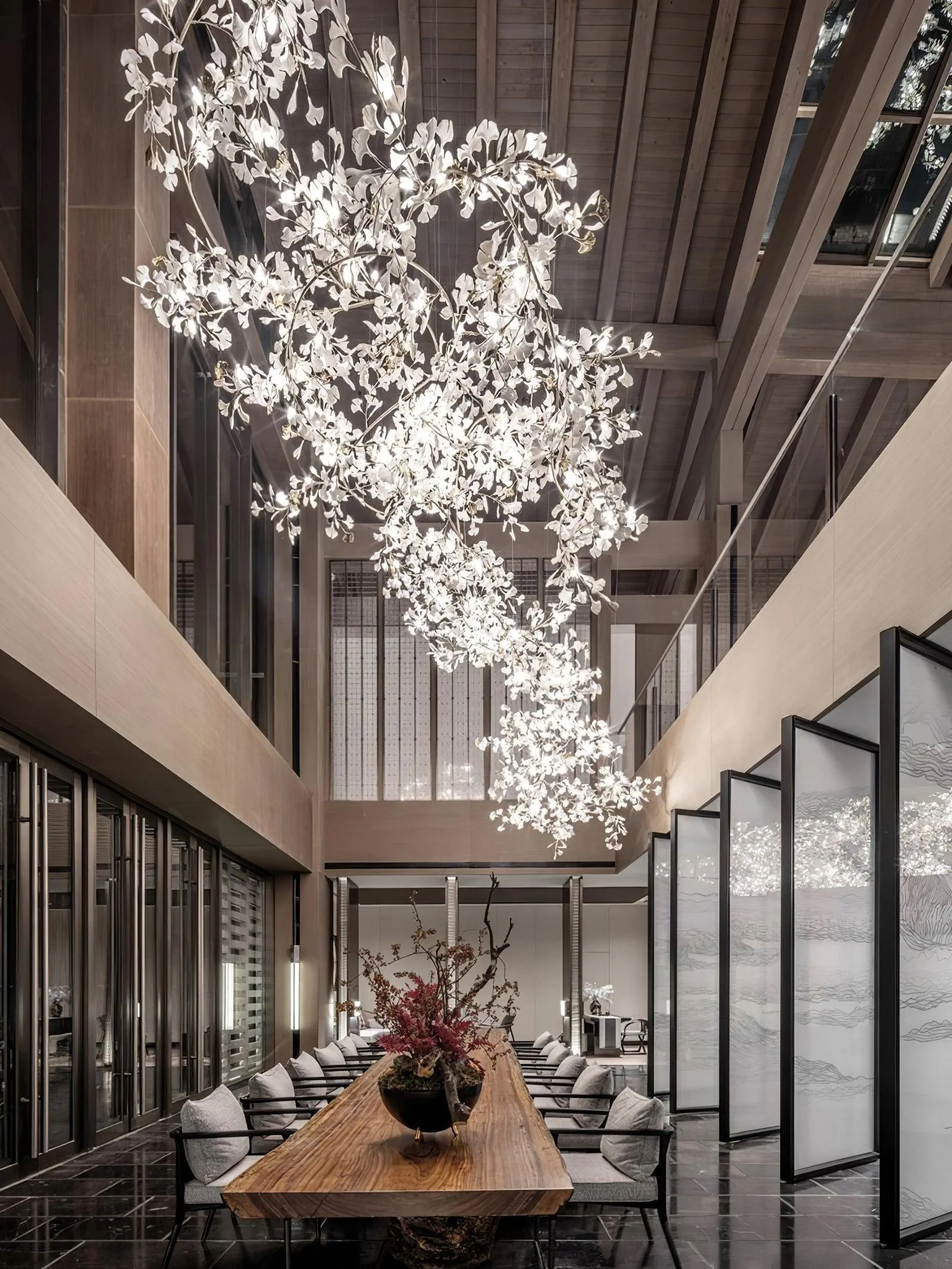Gingko Ceramic Chandelier F - Image 24