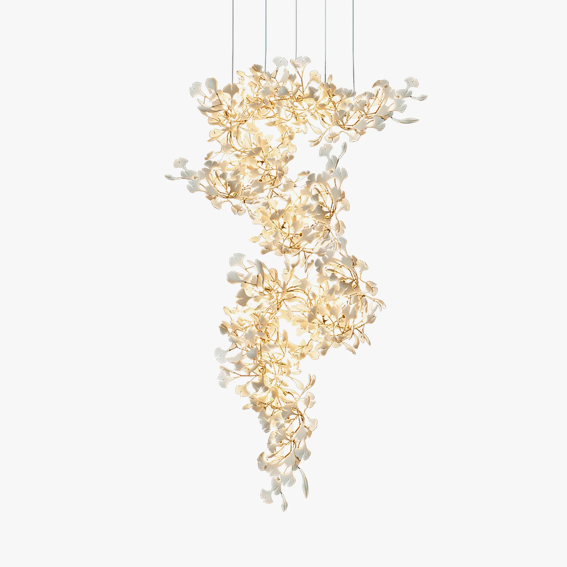 Gingko Ceramic Chandelier F - Image 36