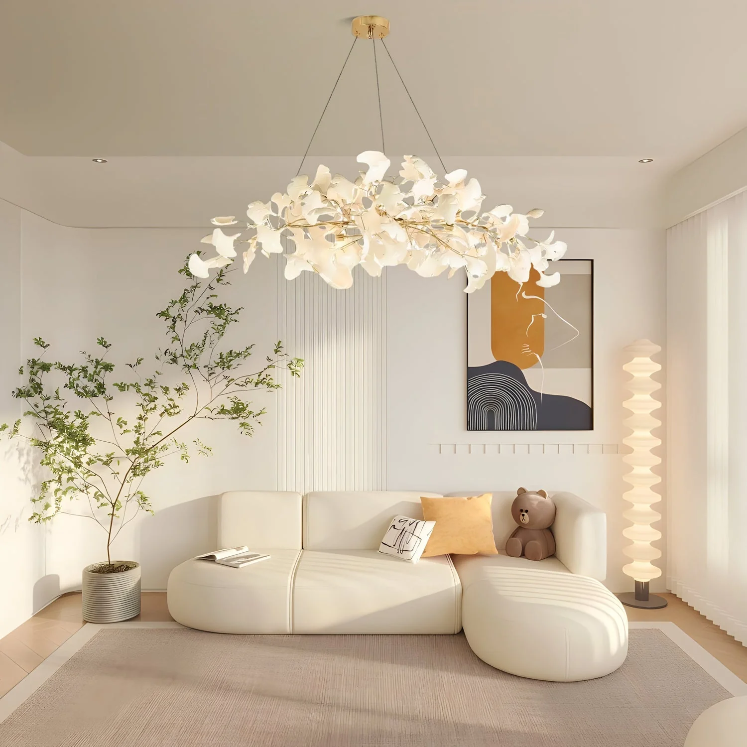 Gingko Ceramic Chandelier N - Image 3