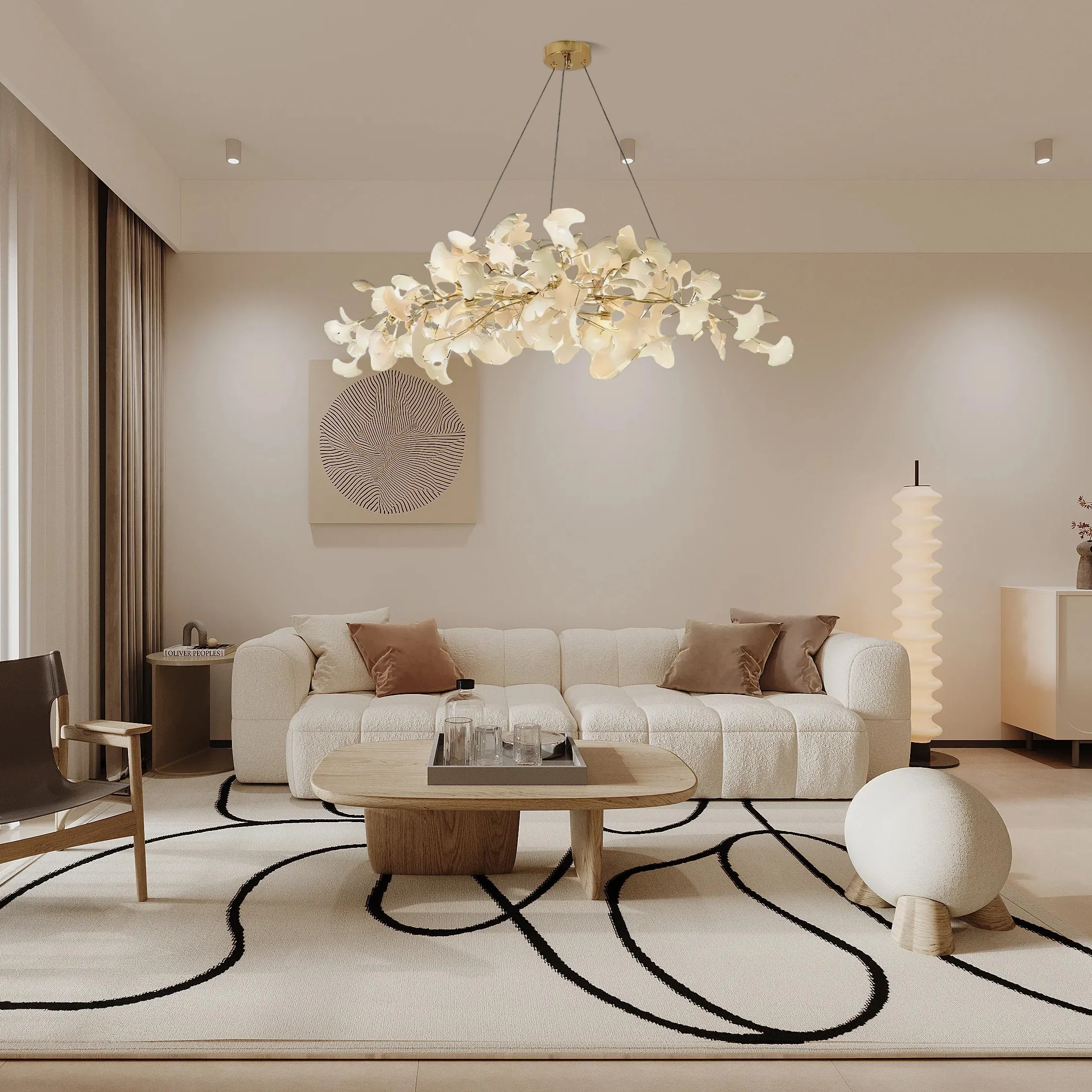 Gingko Ceramic Chandelier N - Image 4