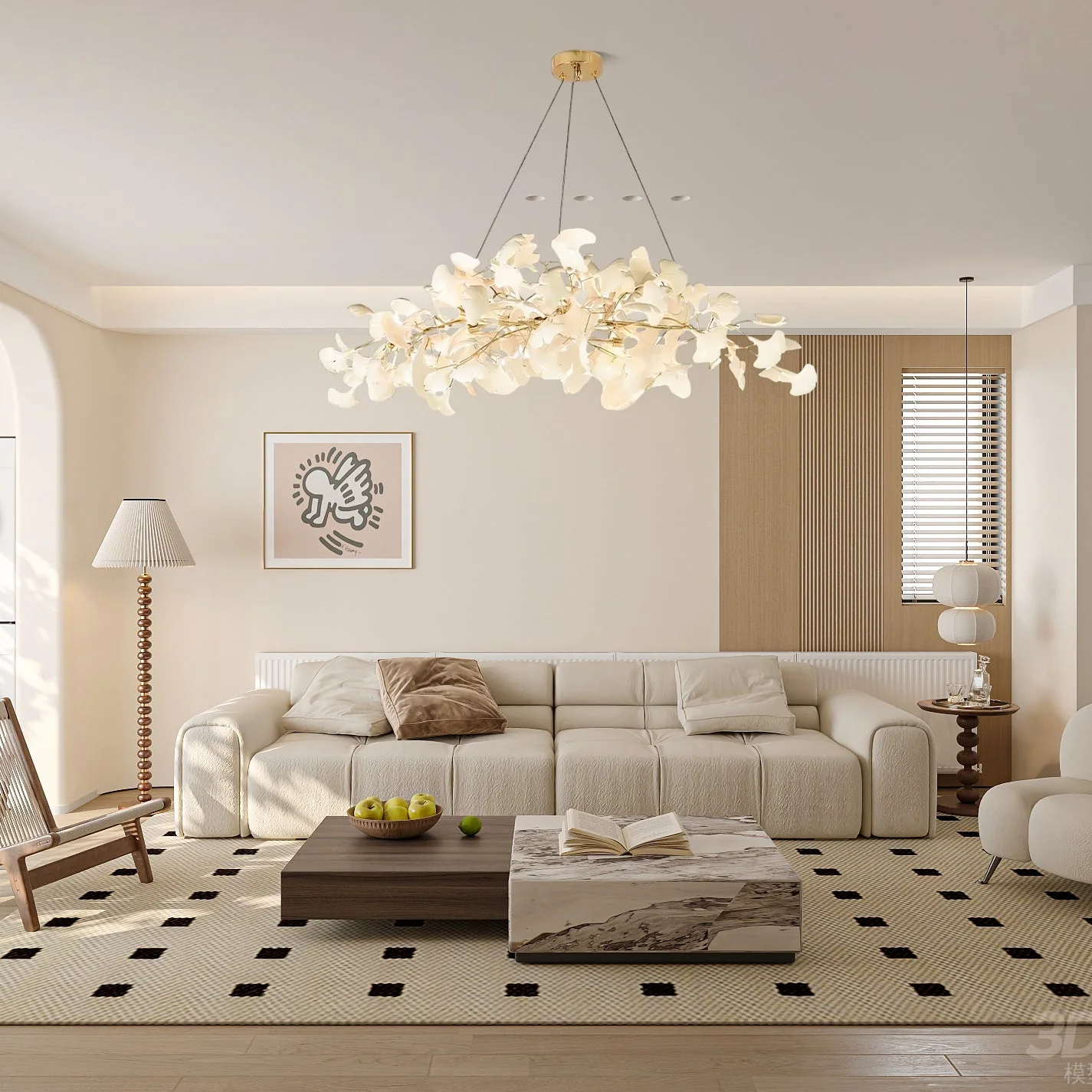 Gingko Ceramic Chandelier N - Image 6