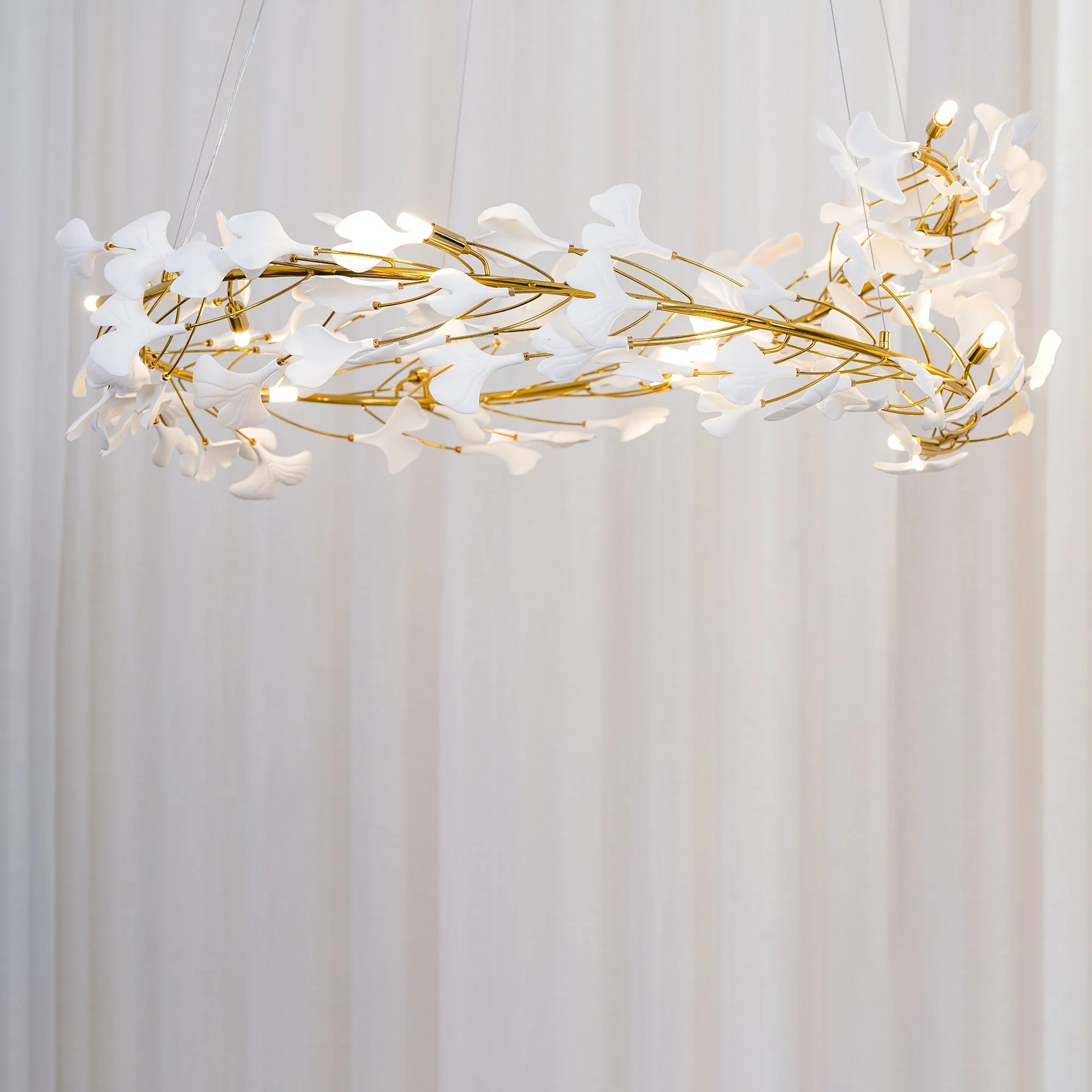 Gingko Ceramic Chandelier U - Image 12