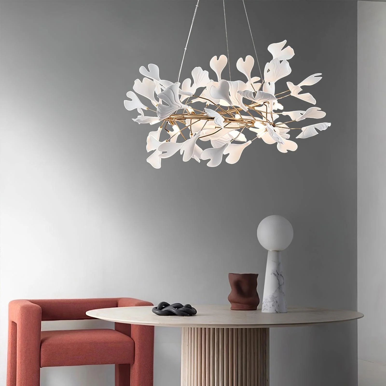 Gingko Ceramic Chandelier U - Image 5