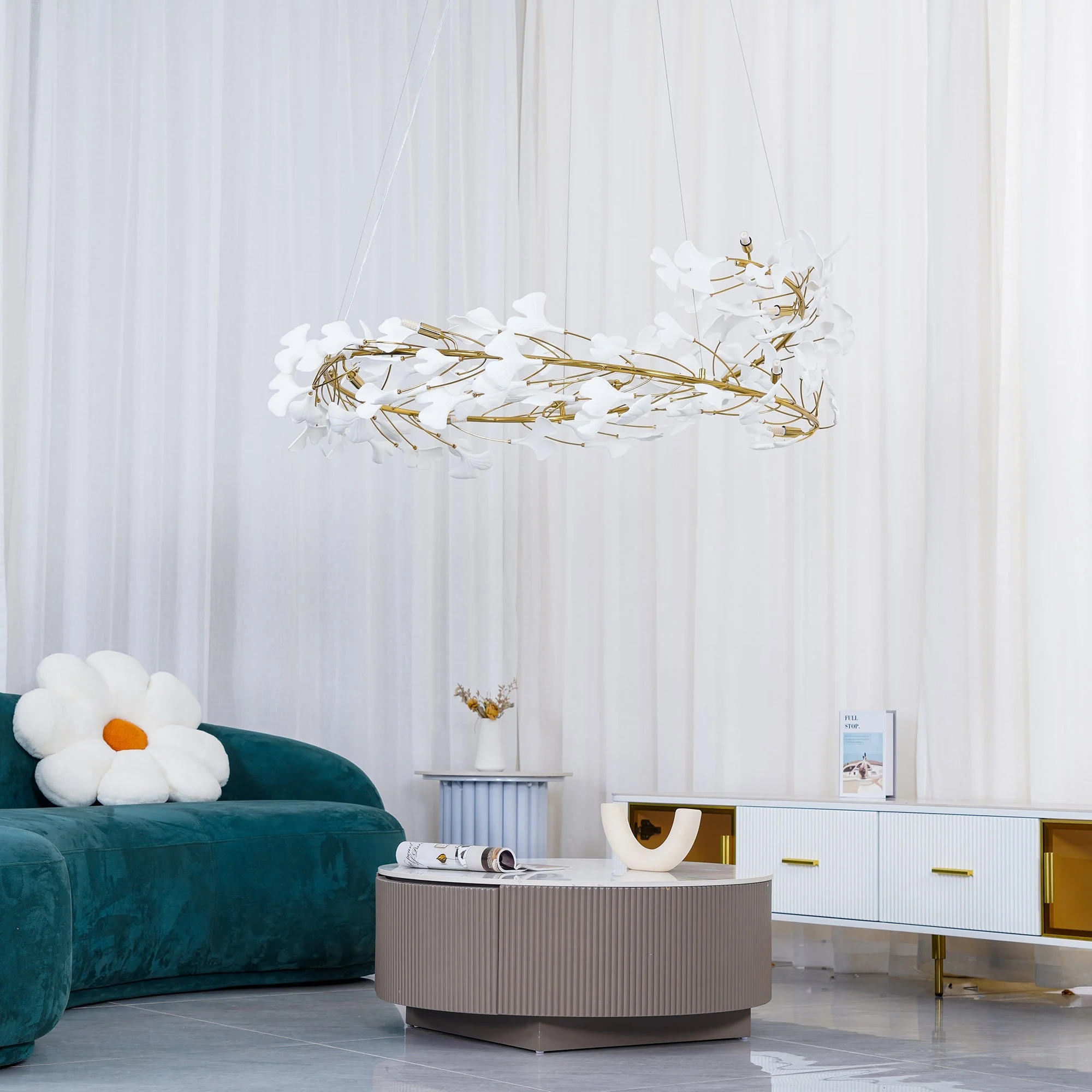 Gingko Ceramic Chandelier U - Image 9