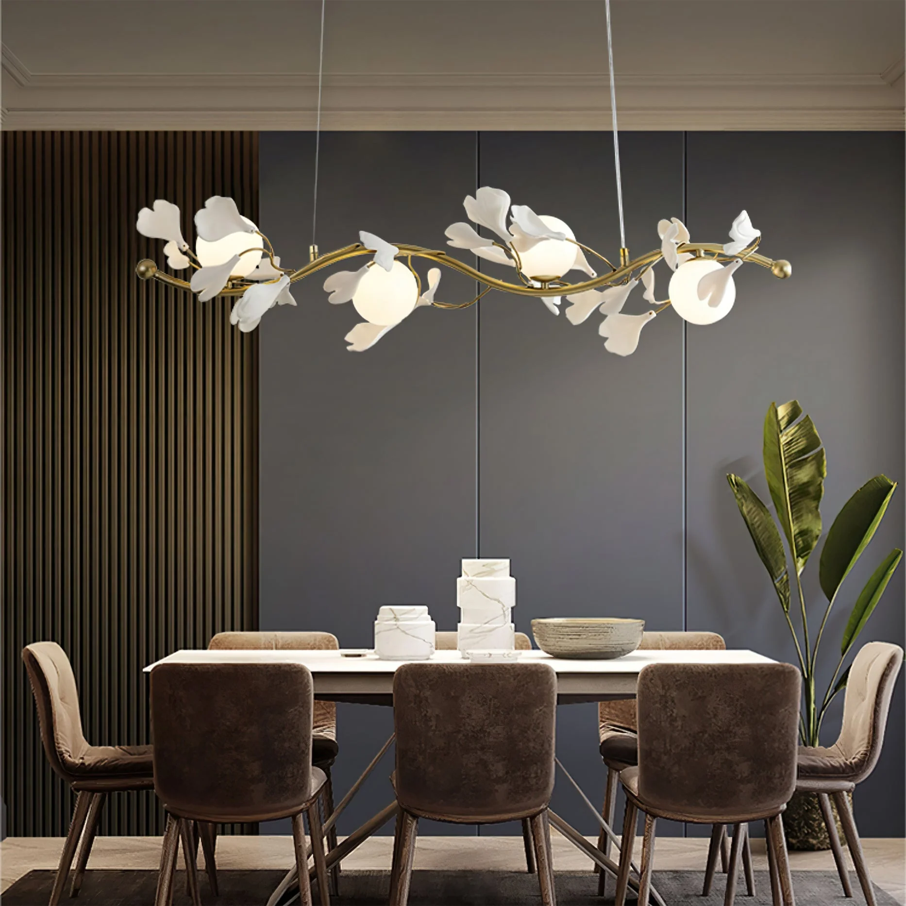 Gingko Glass Chandelier - Image 4