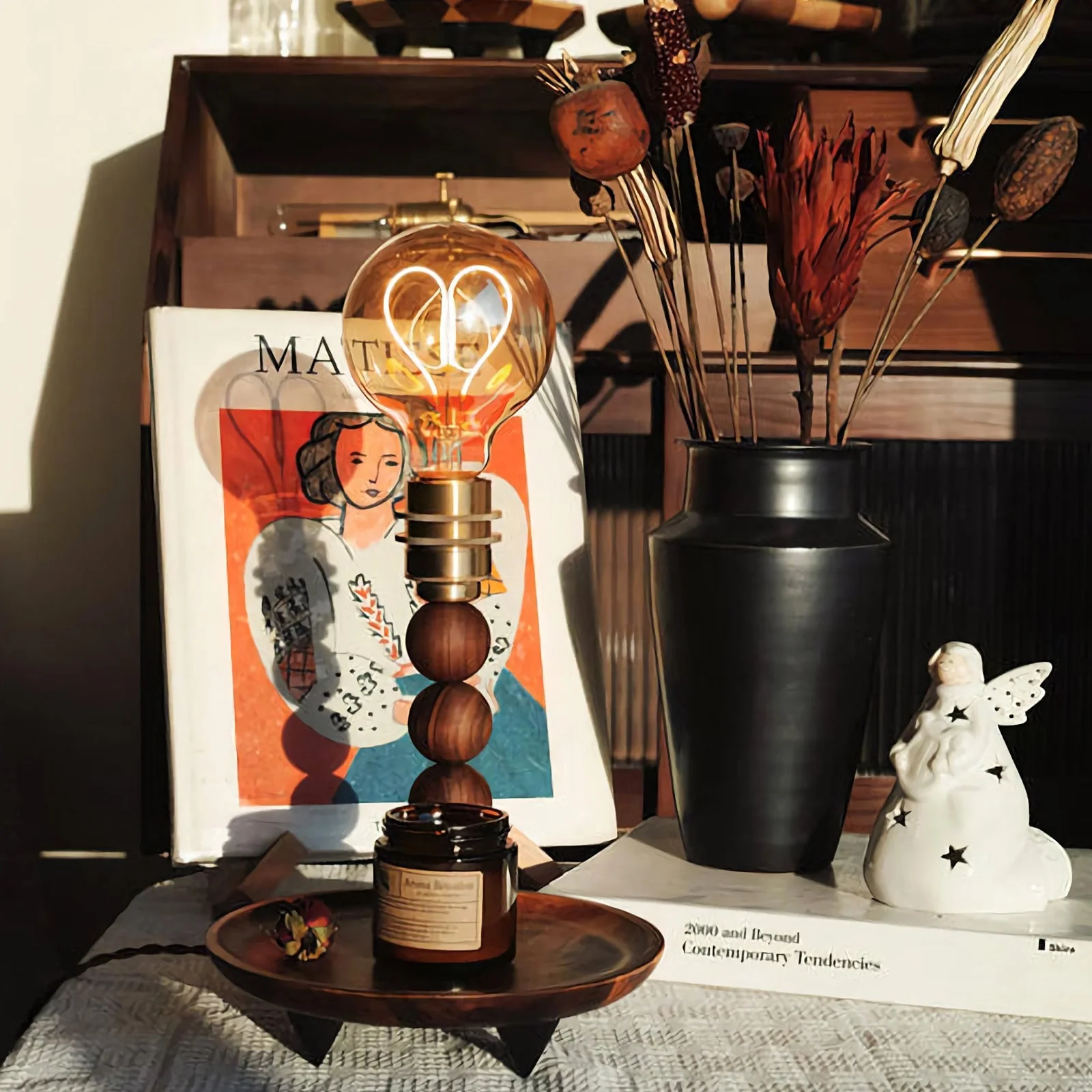 Glass Ball Table Lamp - Image 3