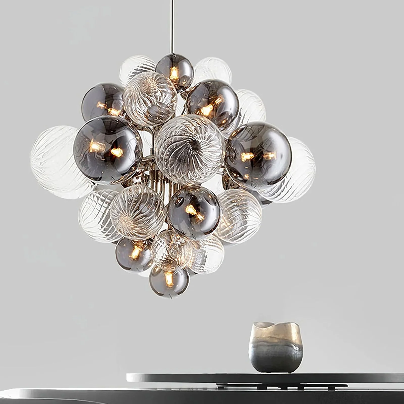 Glass Bubble Chandelier - Image 10