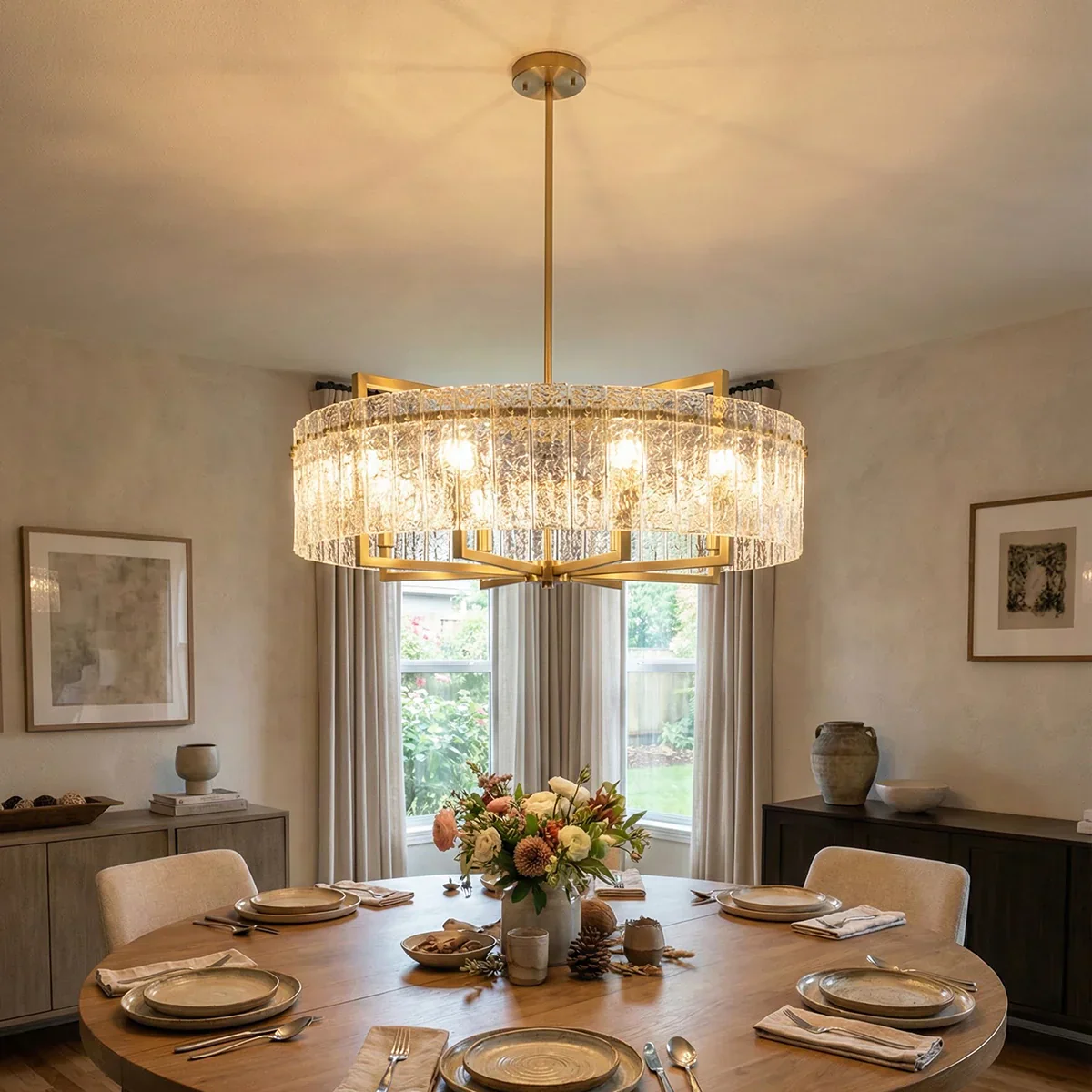 Glass Flower Tree Branch Chandelier - Image 14