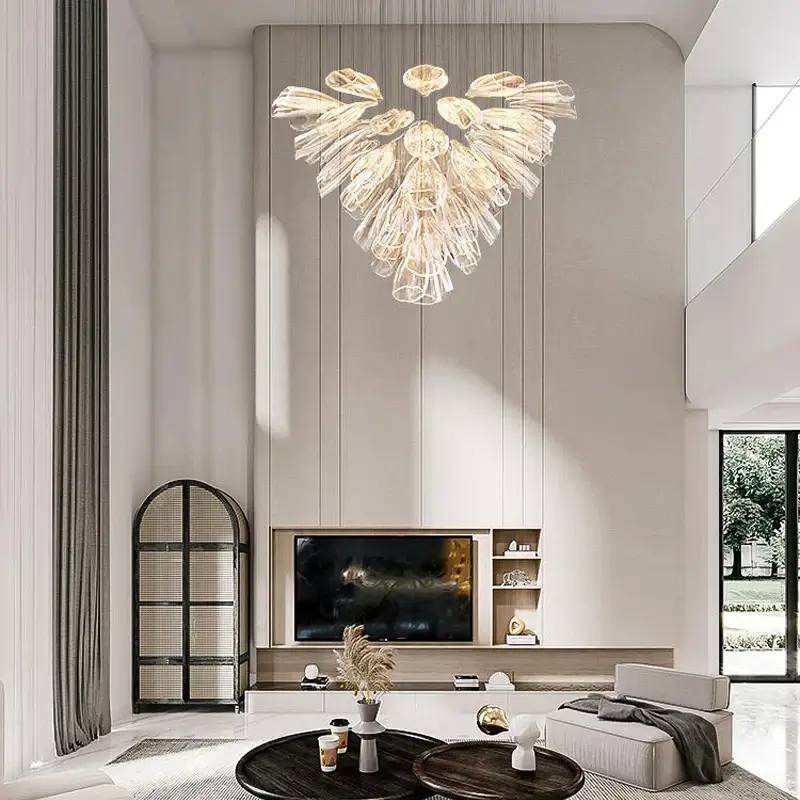 Glass Lotus Chandelier - Image 14