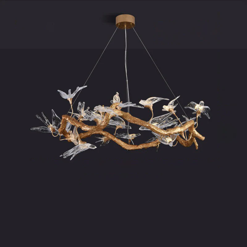Glass Swallow Chandelier - Image 17