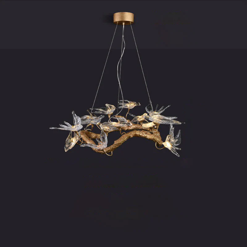 Glass Swallow Chandelier - Image 19