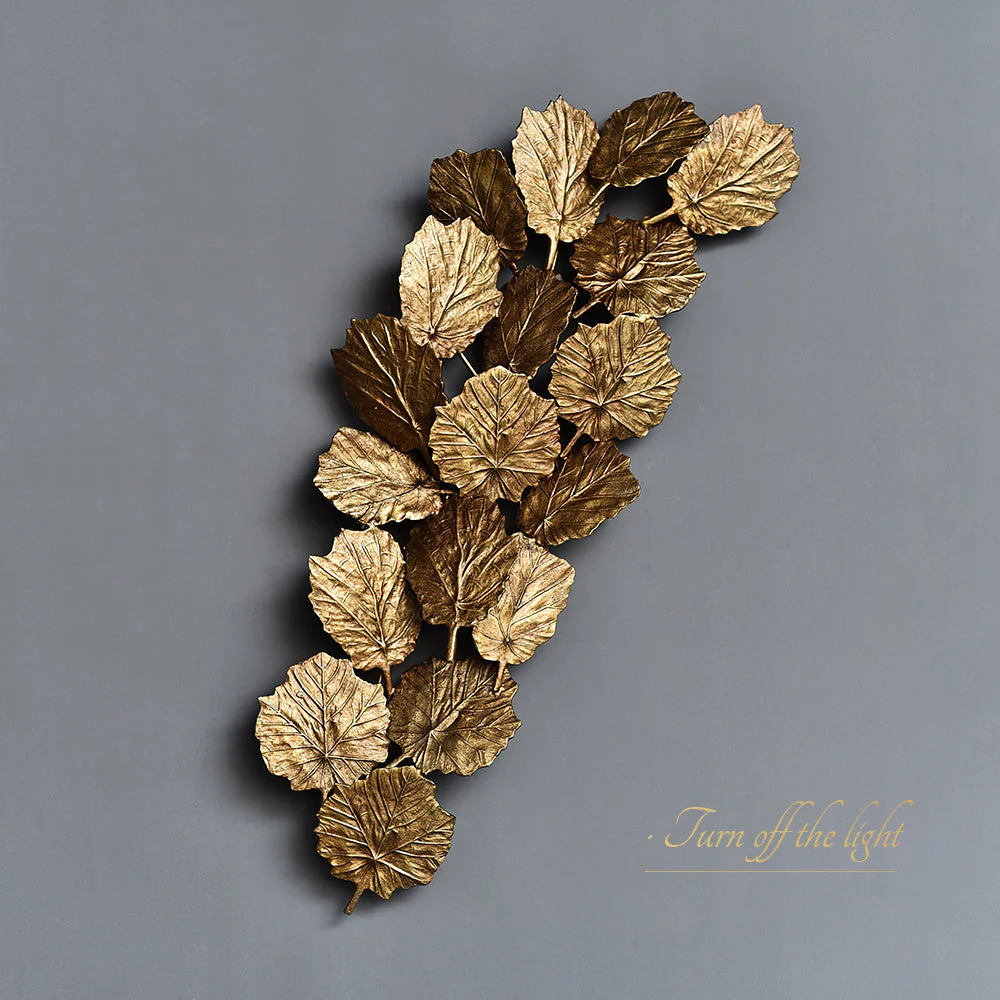 Gold Leaf Handmade Wall Sconce - Image 10
