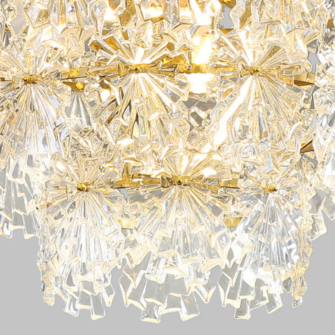 Gold Marilyn Elegant Glass Chandelier - Image 16