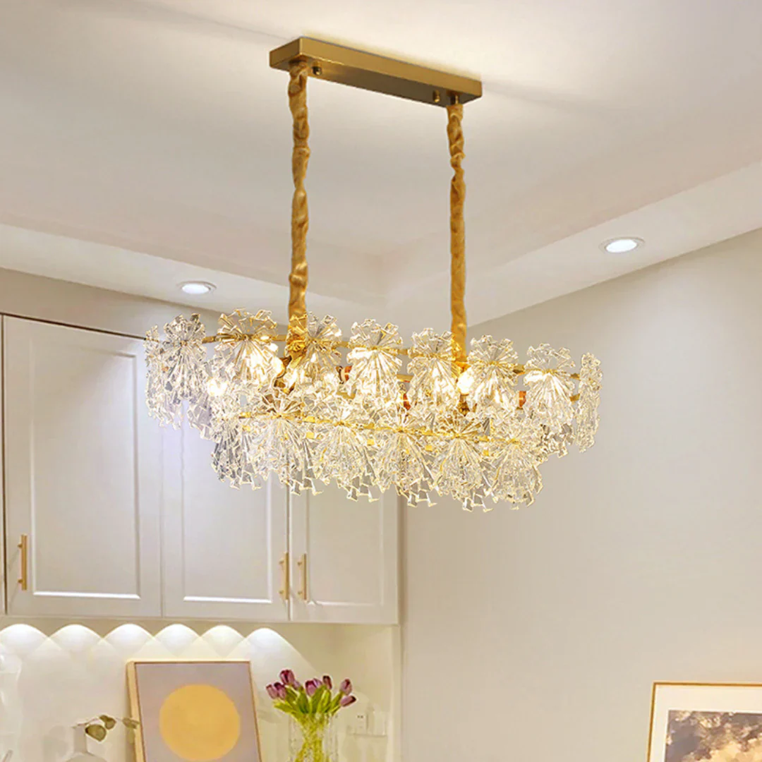 Gold Marilyn Elegant Glass Chandelier - Image 5